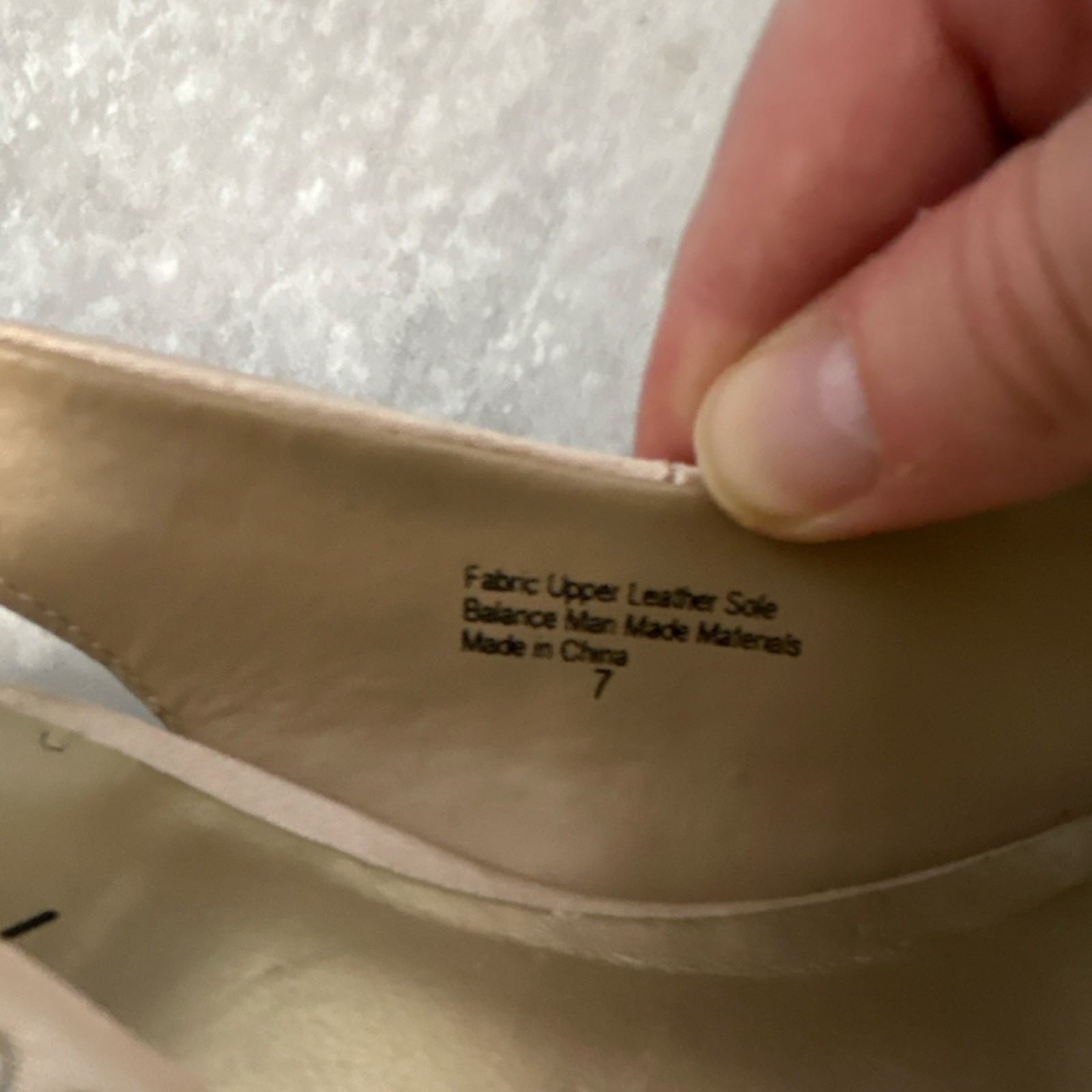 Lulu Townsend Beige Rhinestone Slingback Peep Toe Stiletto Heels Fabric Size 7