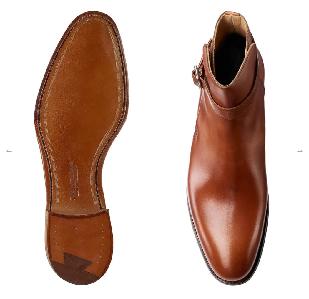 CROCKETT & JONES HOLLY CHESTNUT BROWN JODHPUR ANKLE BOOTS SIZE UK 6.5