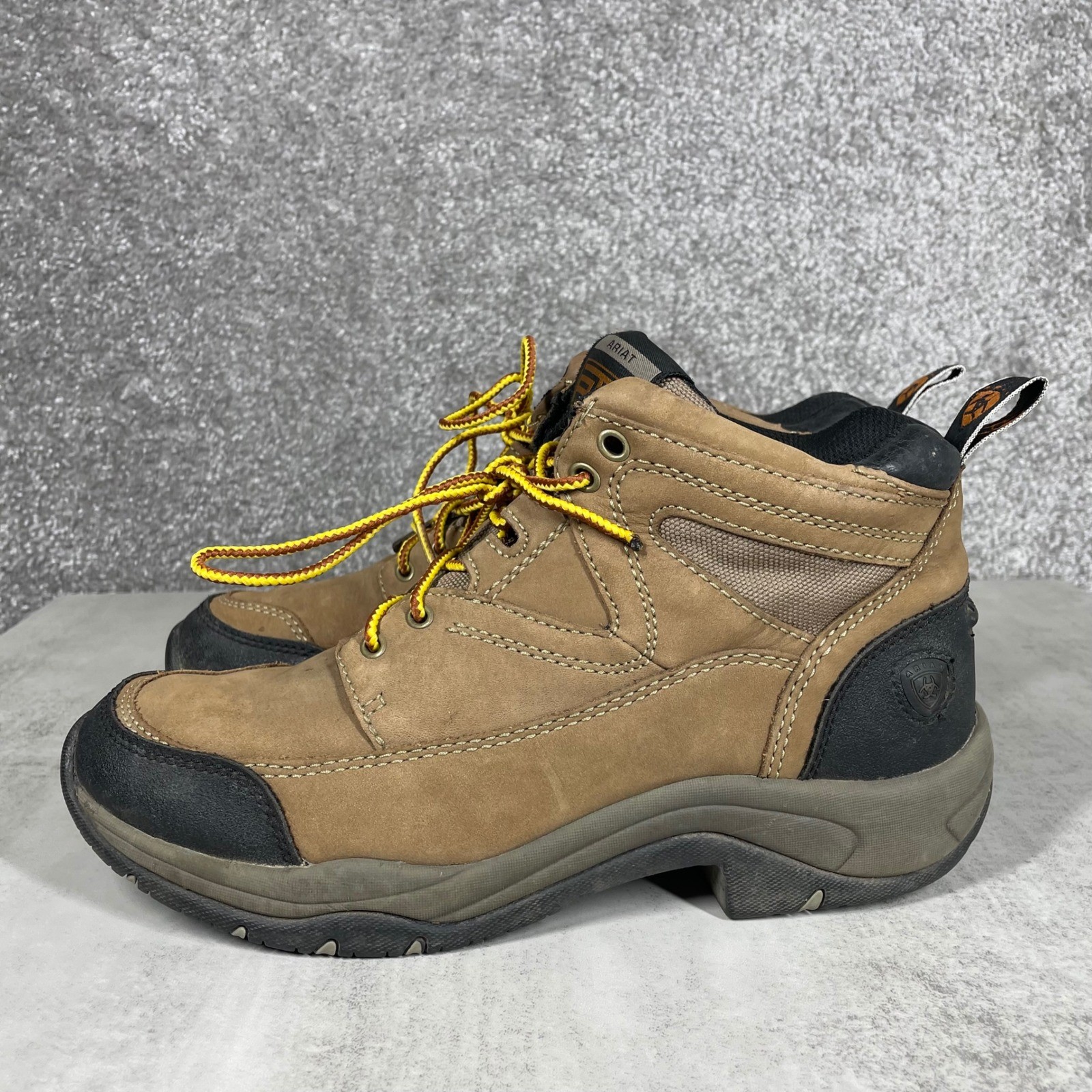Ariat Terrain Hiking Boots Womens 9 Work Mid Top Lace Up ATS Technology Leather