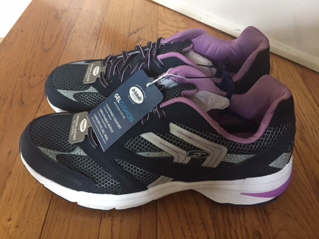 Dr. Scholl’s Women’s Navy Blue/Lilac Leather Preset Athletic Shoes Sizes 6 – 11