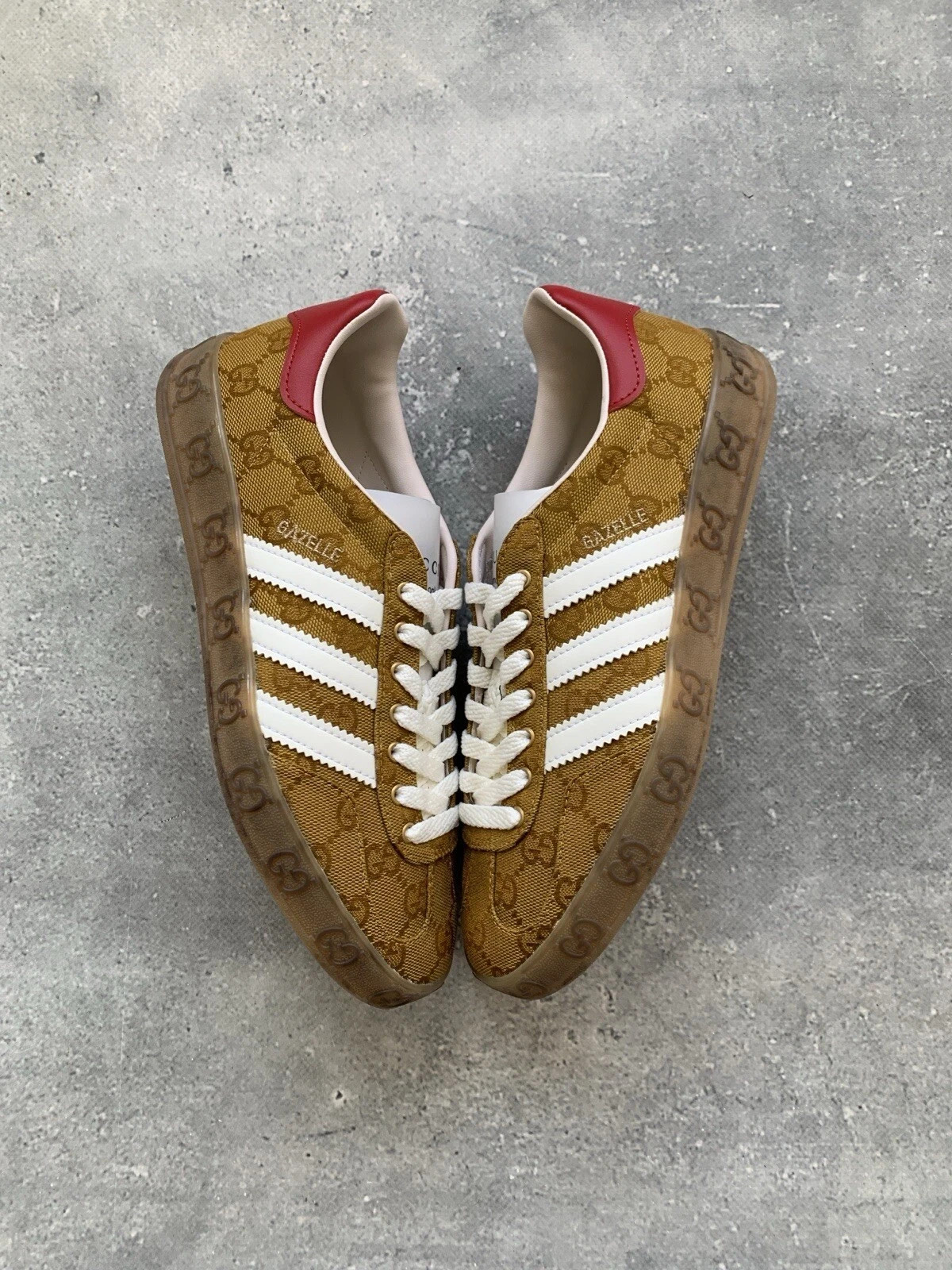 ADIDAS x GUCCI GAZELLE MONOGRAM WOMEN’S SHOES SIZE US 5 UK 3.5 EU 36