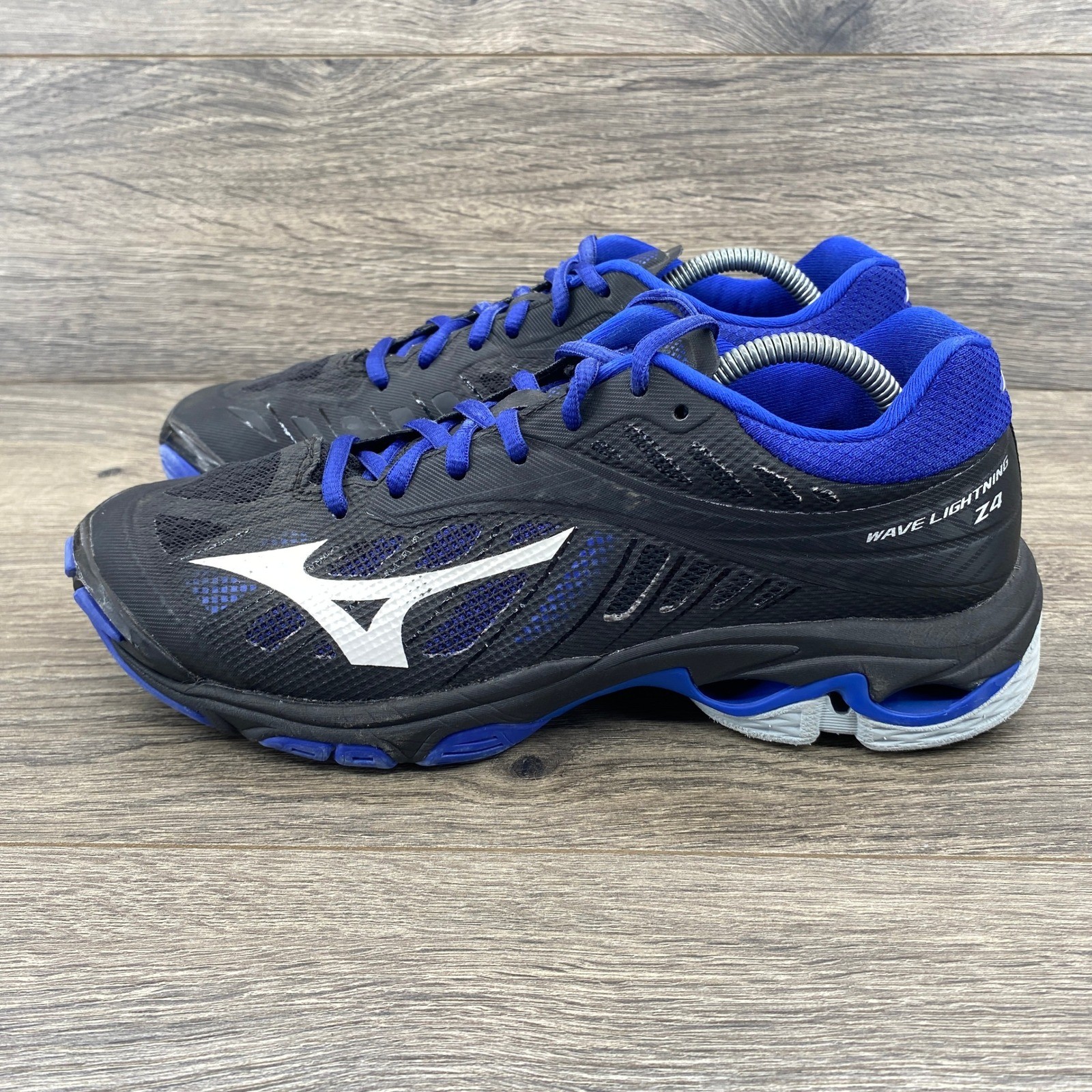 Mizuno Wave Lightning Z4 Women Volleyball Shoes Size 8 Blue Athletic Sneakers