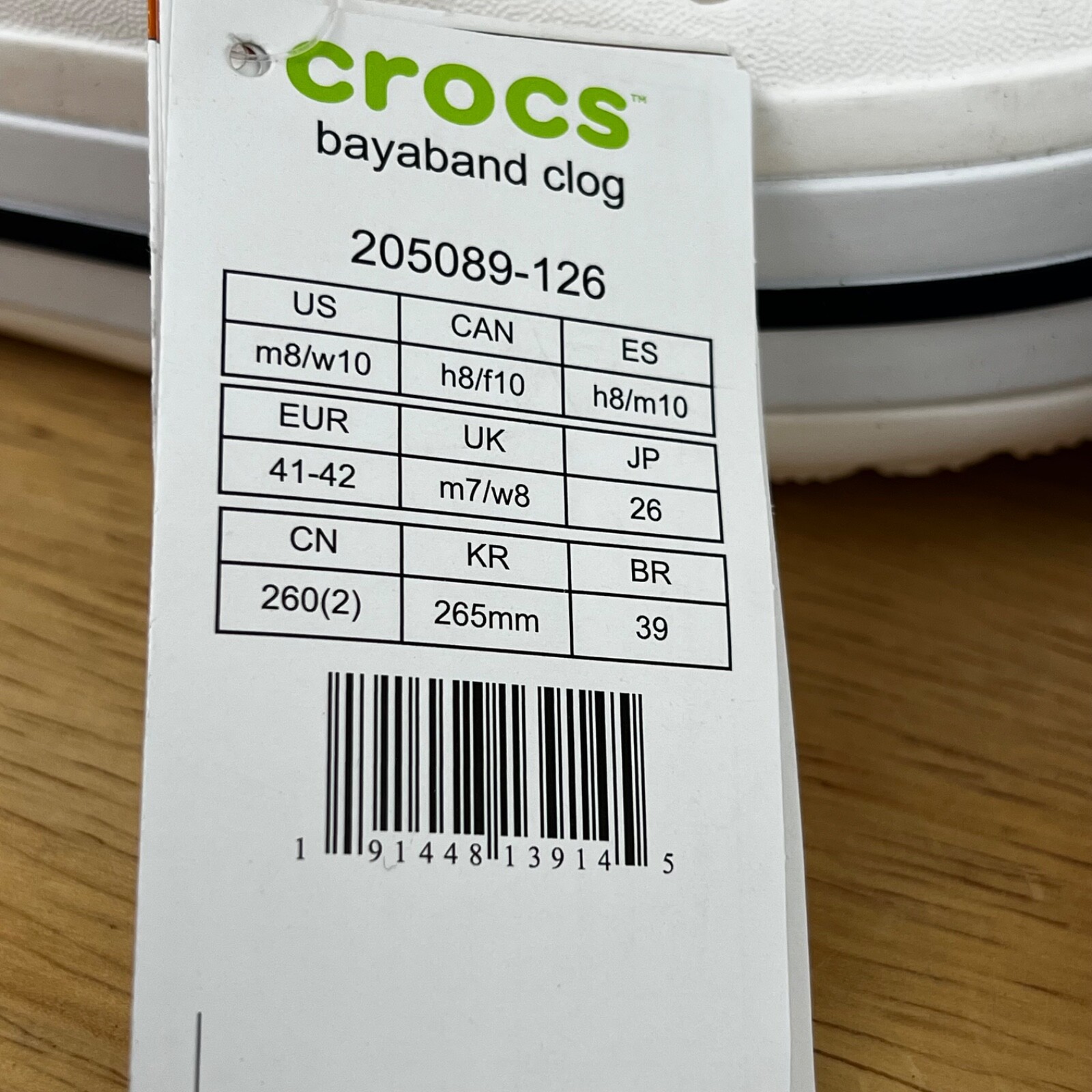 Crocs Bayaband Clogs Comfort Shoes Slip On Mens Sz 8/Wmns Sz 10