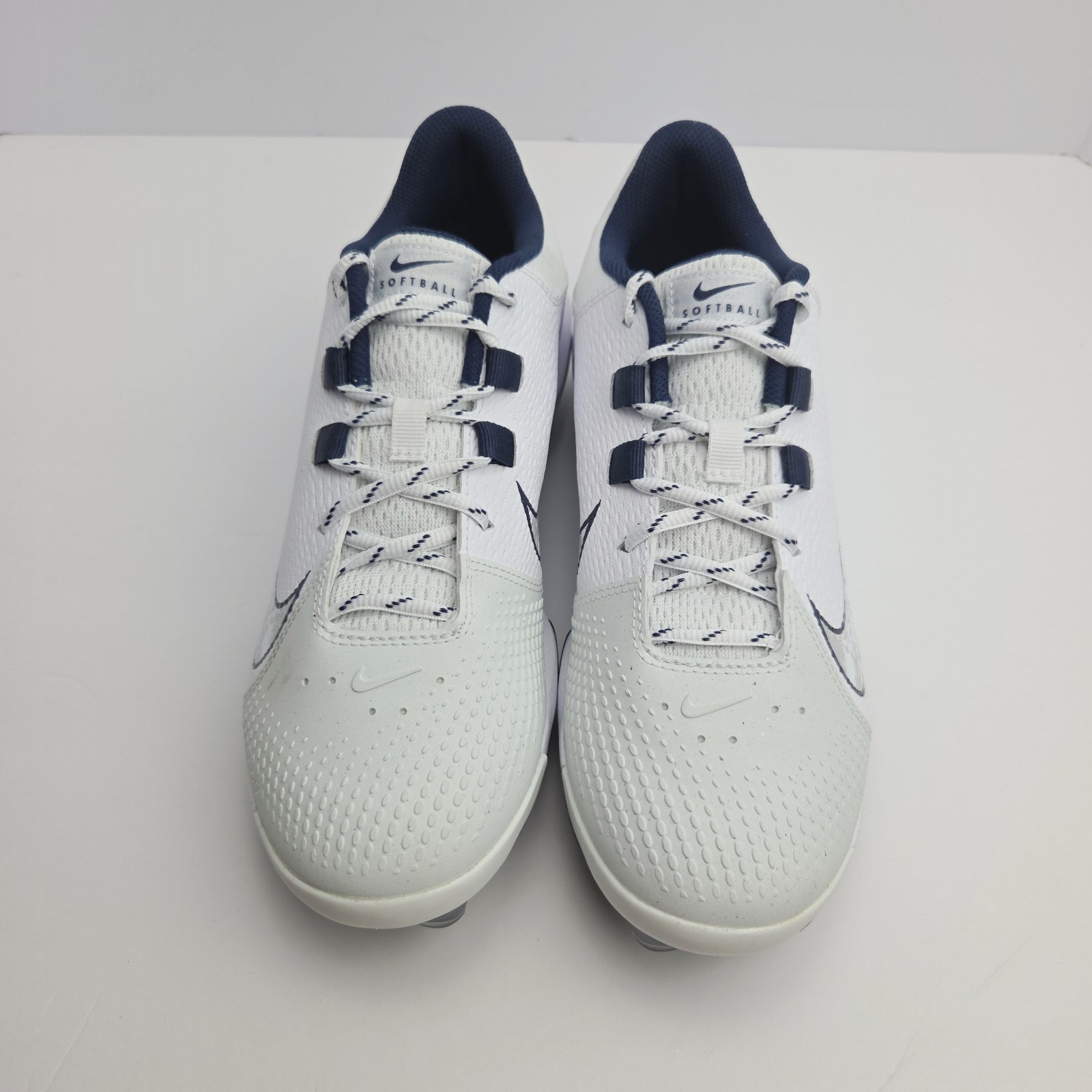 Nike Hyperdiamond4 Pro MCS Womens 10 Low Top Softball Cleats Navy White Athletic
