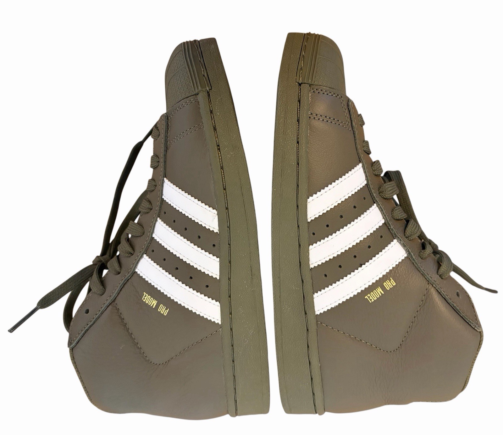 Adidas Pro Model Olive Green Shell Toe Mens 4.5/Youths 4.5/Womens 6/Uk 4