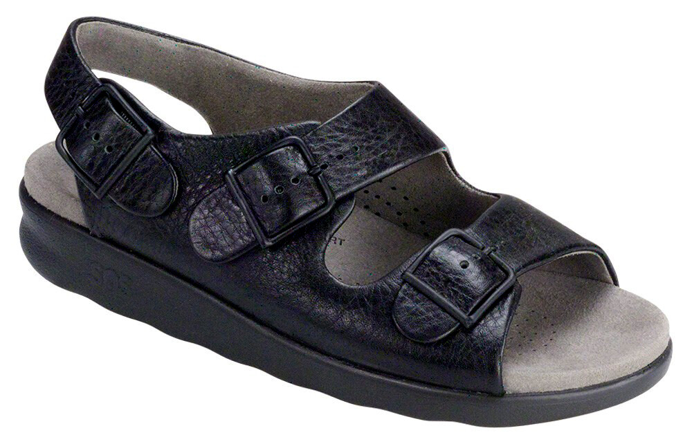 SAS Relaxed Sandal Black, Women’s Shoes, Many Sizes & Widths