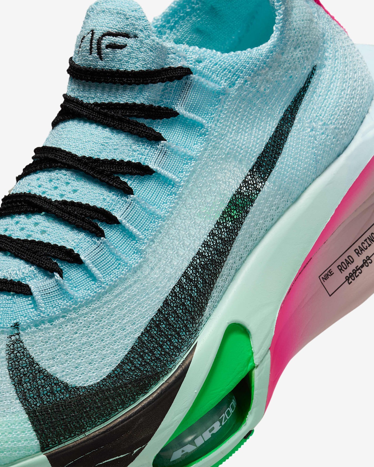 NIKE Women’s Alphafly 3 FD8315-400 Glacier Blue Mint Foam Green Shock Black