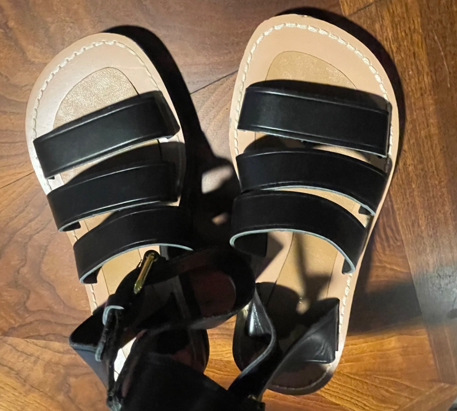 CLASSIC PHOEBE PHILO CELINE HIKER SANDALS WITH SHORT ANGLED HEEL – SIZE 38