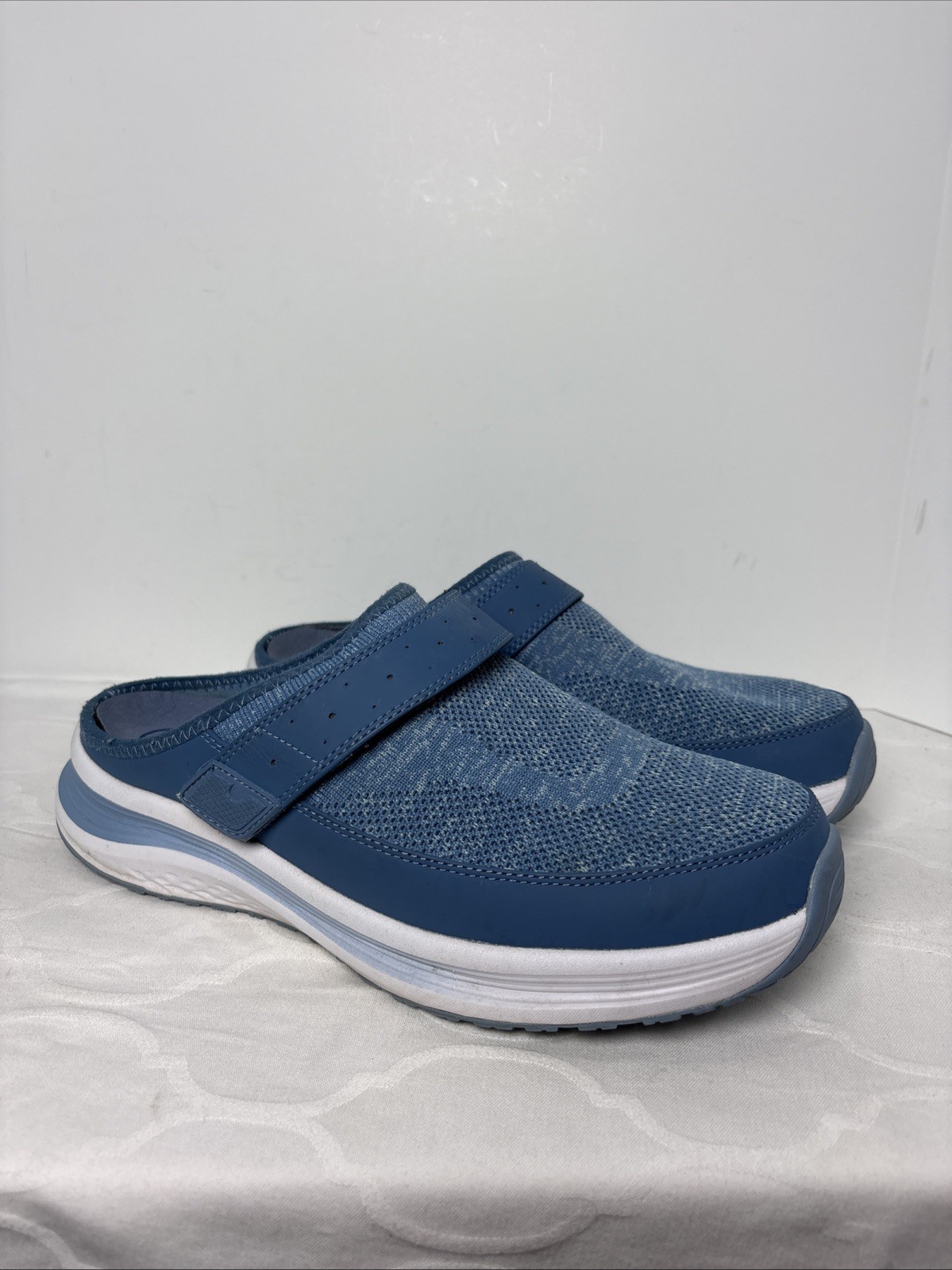Orthofeet Iris Shoes Women’s 12 D Blue Comfort Slip-on Mules Orthopedic