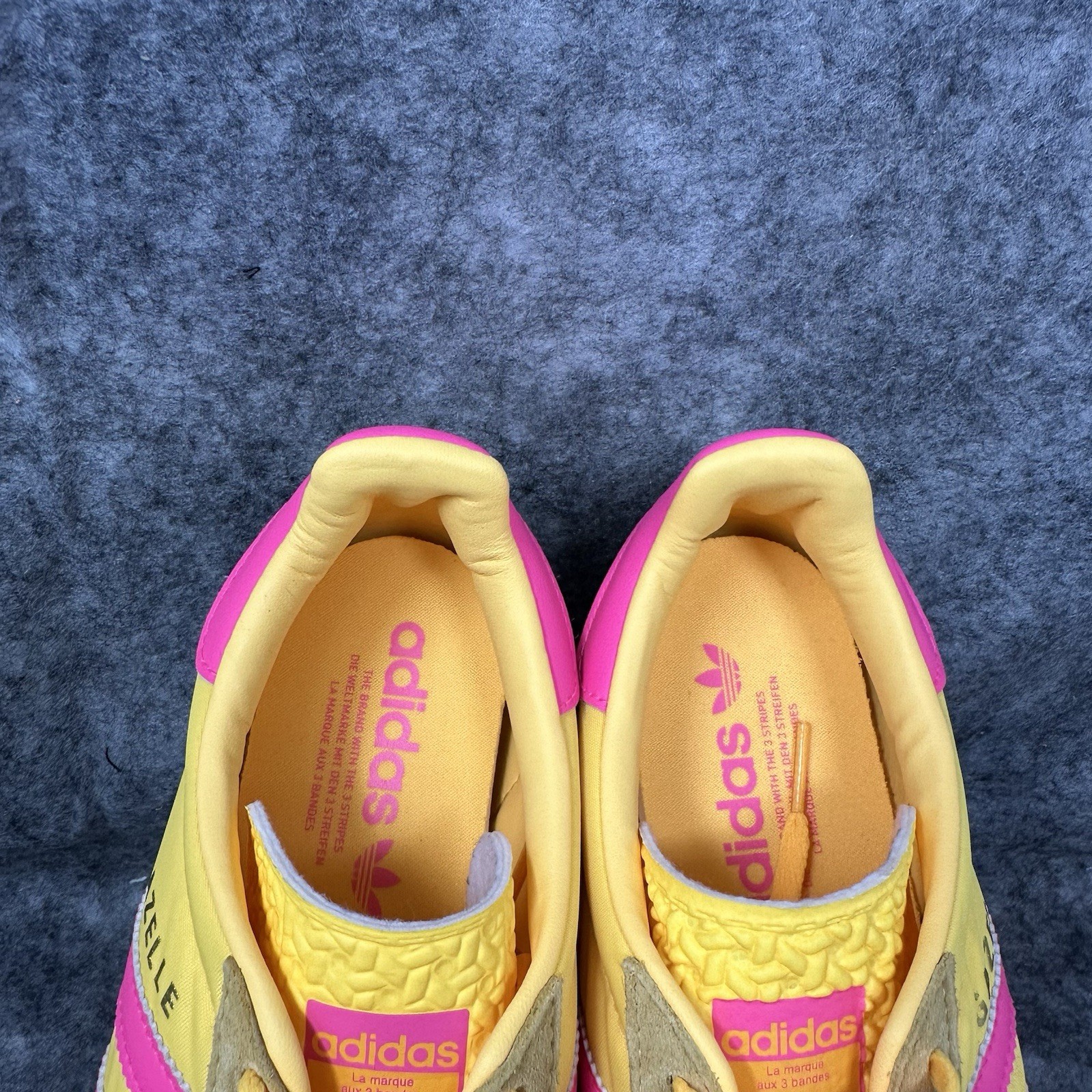 Adidas Gazelle Bold Shoes Womens Size 9 Yellow Pink Platform Sneakers IG4387