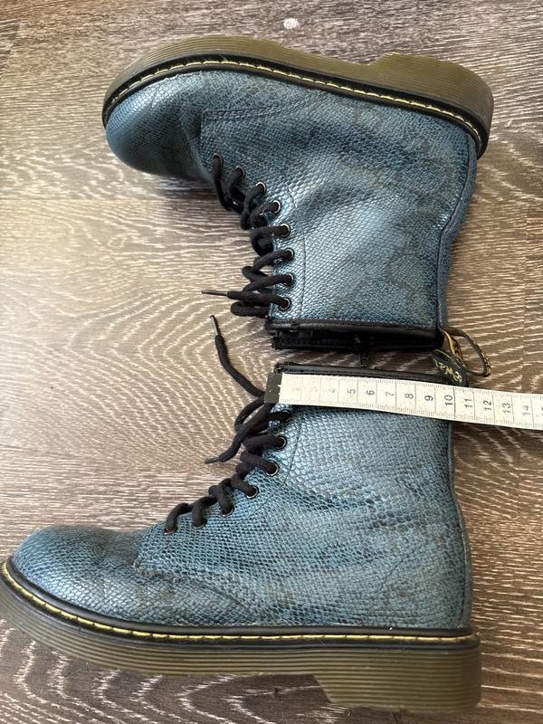 women dr martens boots turquoise leather 36