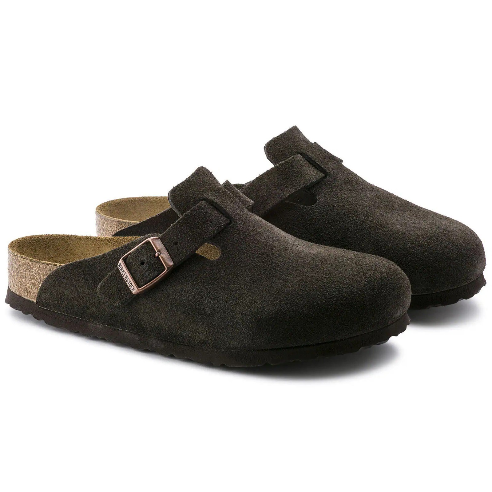 Birkenstock Boston Soft Footbed Suede Leather Clog – Mocha