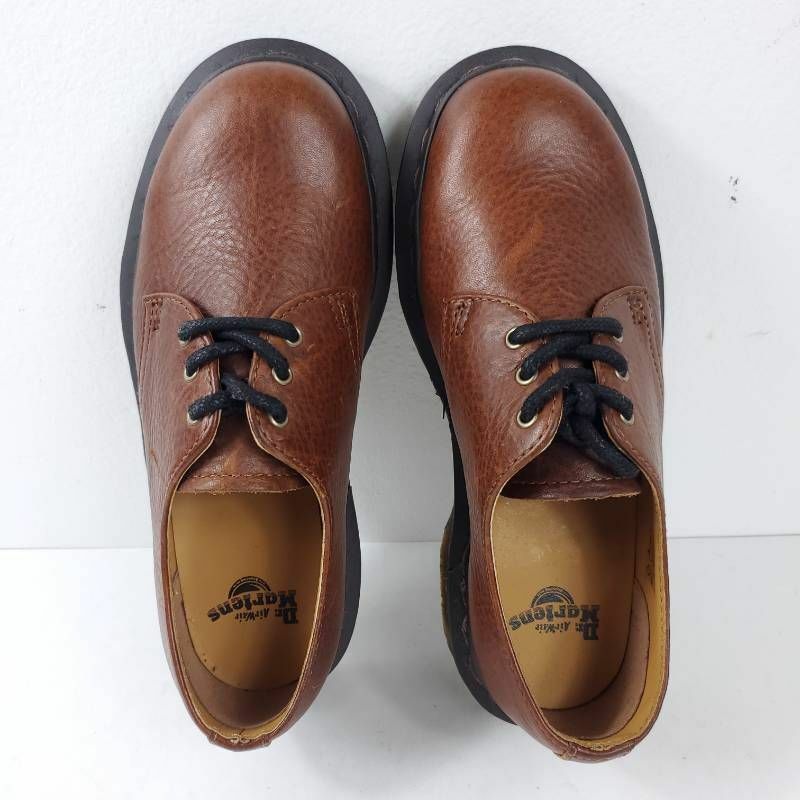 Dr. Martens Unisex 3 Eye Oxfords Comfort Shoes Brown Lace Up Low Top M 4 W 5 New