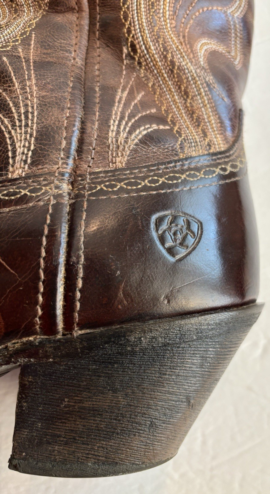 Ariat Lively Cowboy Western 10016357 ATS Sassy Brown Boots Womens 9B Leather