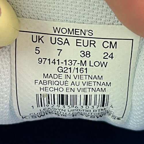 K-Swiss Court Pro II Leopard Womens Size 7 White Black Athletic Shoes Sneakers