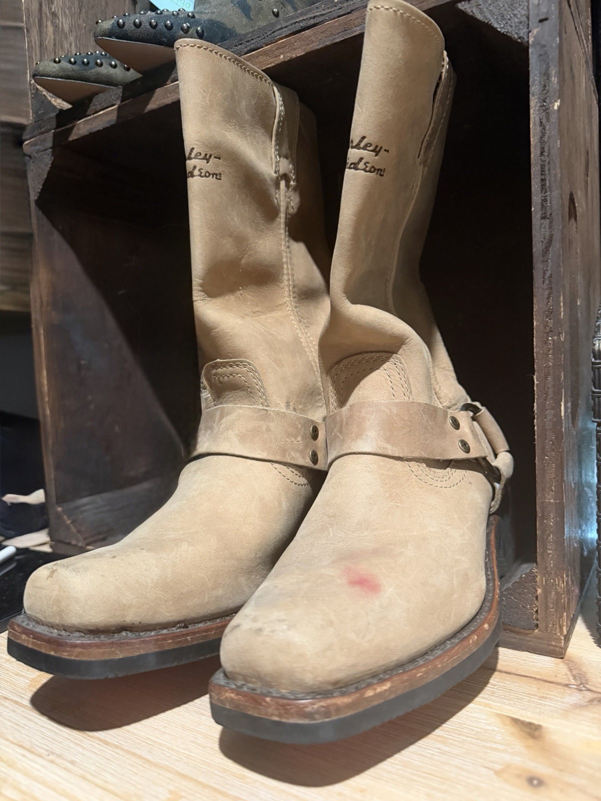 Women’s Harley Davidson Hustin Boots Size 6.5 Worn ONLY A Couple Times! No Box