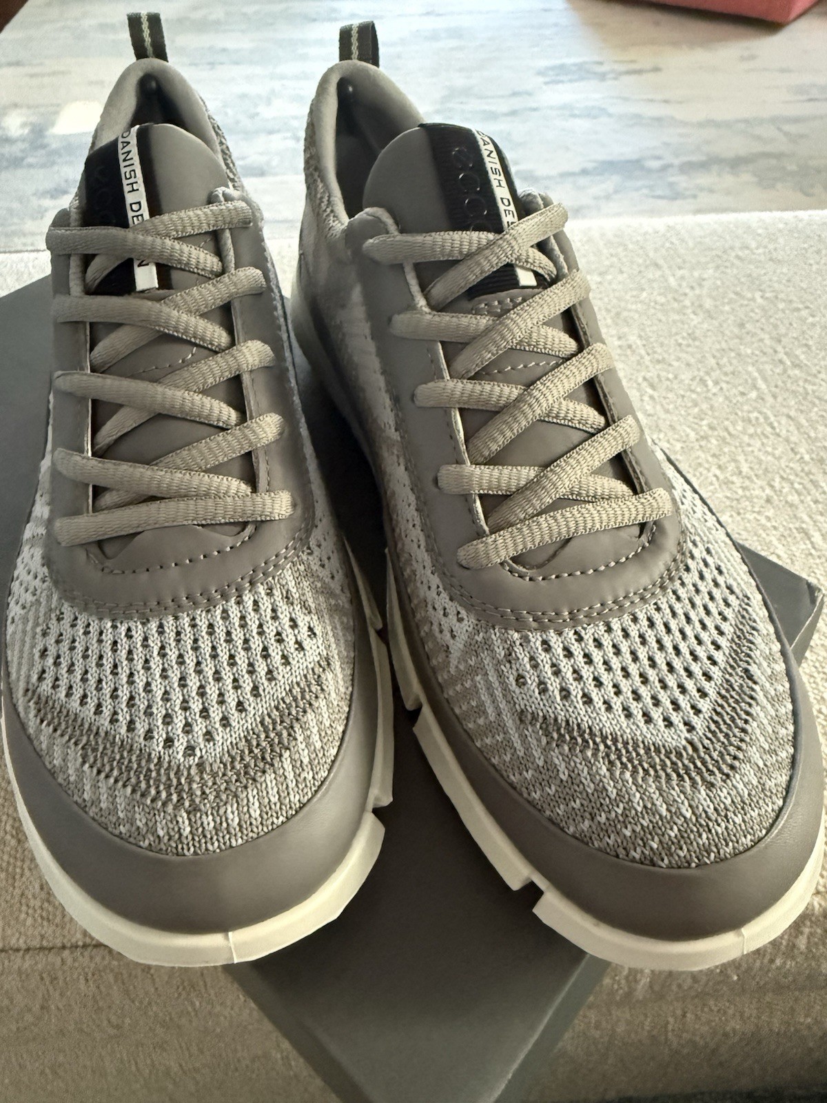 Brand New ECCO Women’s Intrinsic 1 Sneakers, Size EU 37 (US 6-6.5), Light Gray