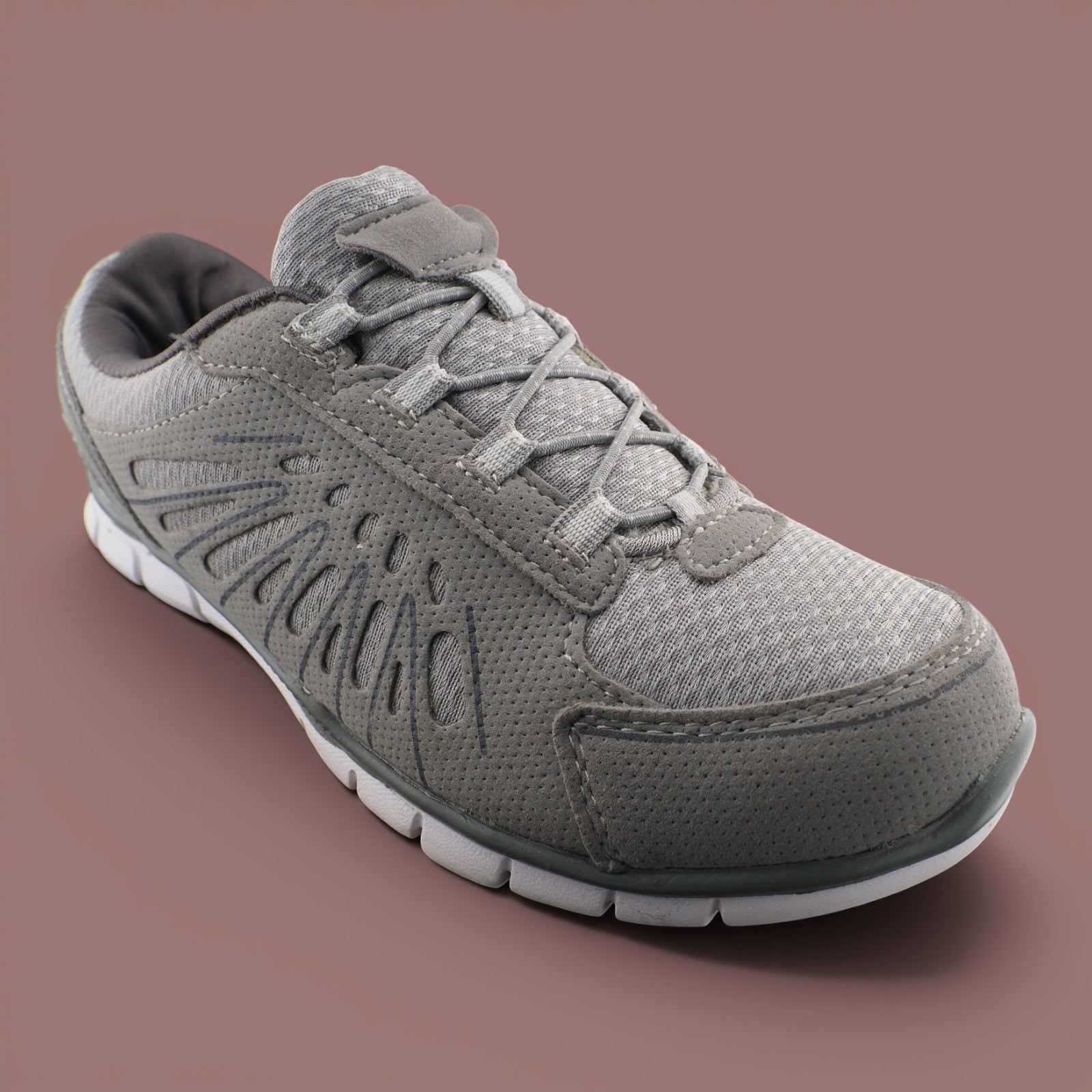 Danskin Now Womens Memory Foam Walking Shoes Gray Athletic Sneakers Size 6