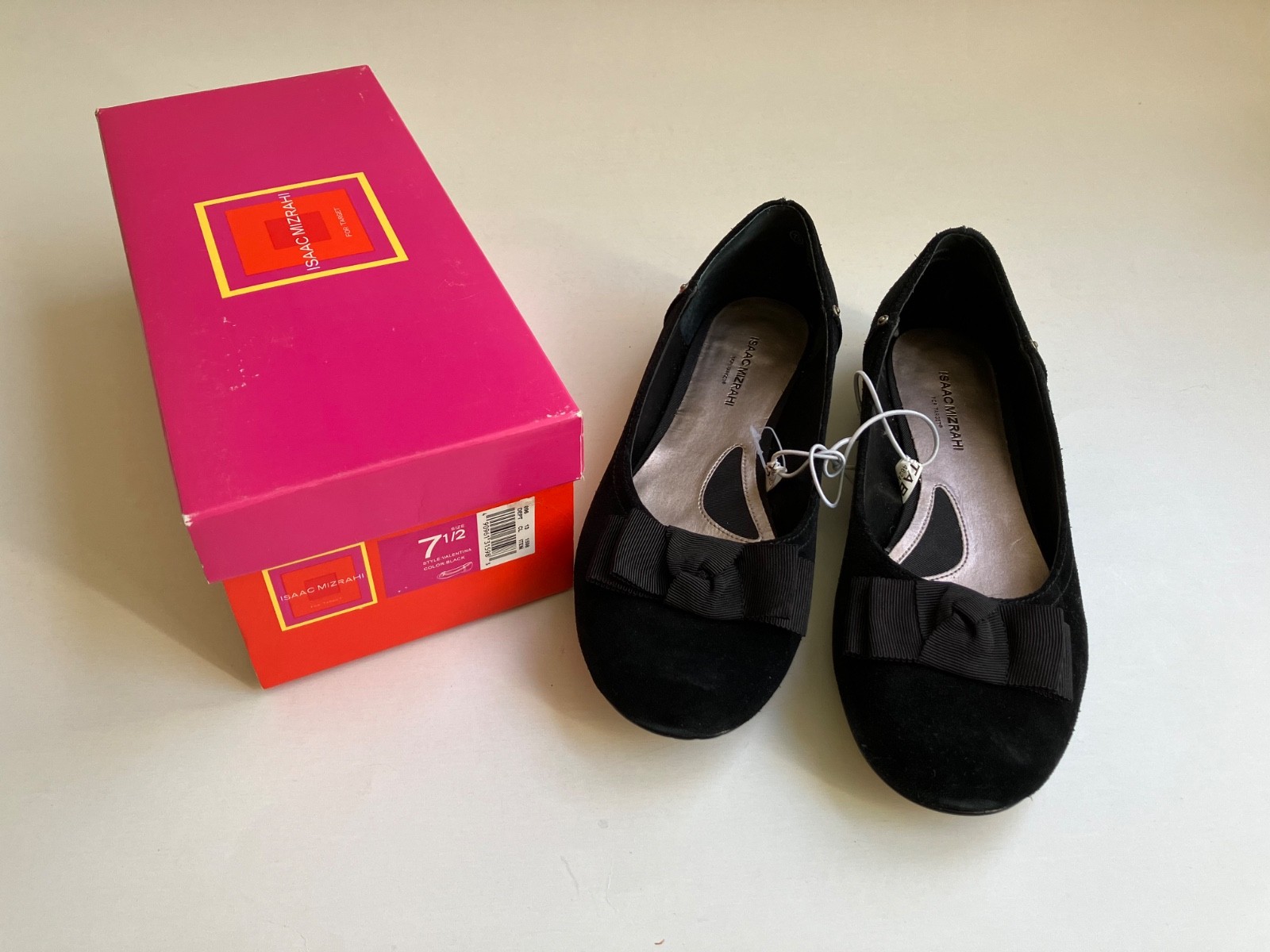 Isaac Mizrahi for Target Black Ballet Flats Valentina 7.5 Medium (B,M) New NIB
