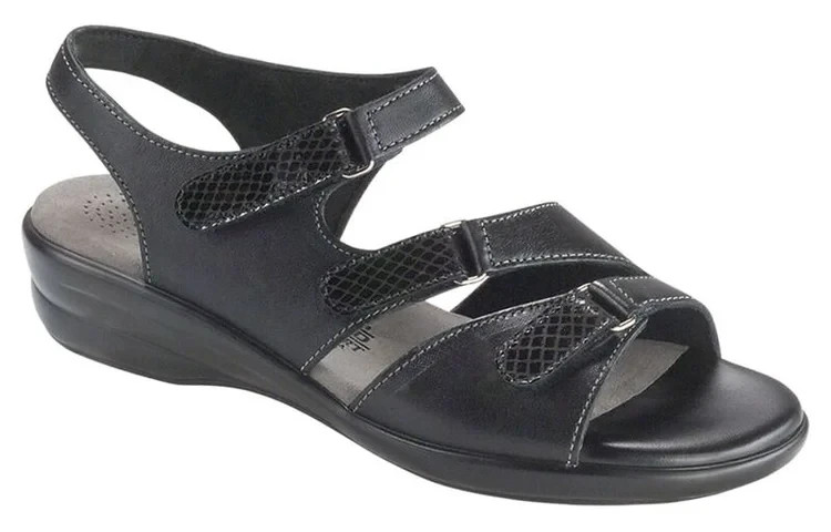 SAS Tabby Slingback Black Womens Sandals 6.5 S (AAA) FREE SHIPPING