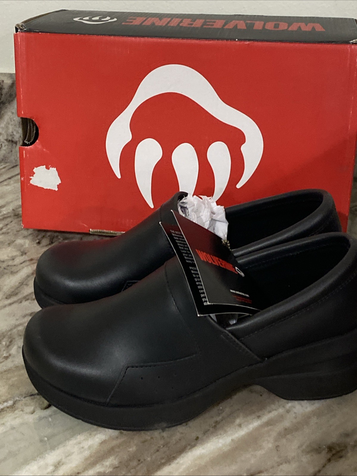 WOLVERINE Women’s Xpedite SR Slip-On Food Service Shoe Black Sz 7.5 M