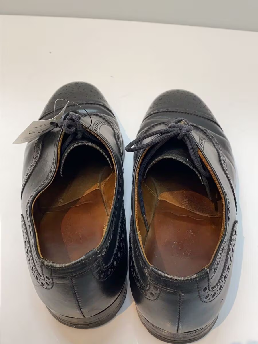 Lloyd Footwear Crockett Jones Straight Tip Dress Shoes Us5 Black Leather Grl95