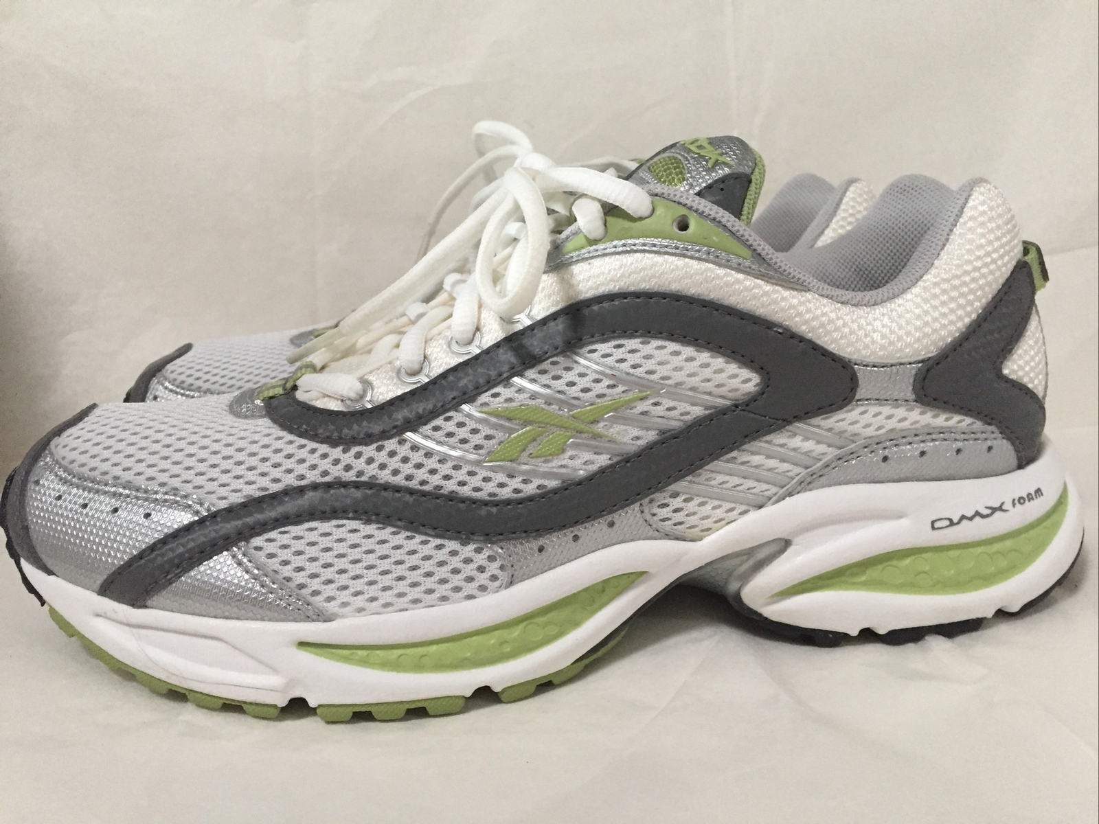 Reebok Boston Fury Women’s Running Tennis Shoe Sz 9 Style 172261 Gray Lime White