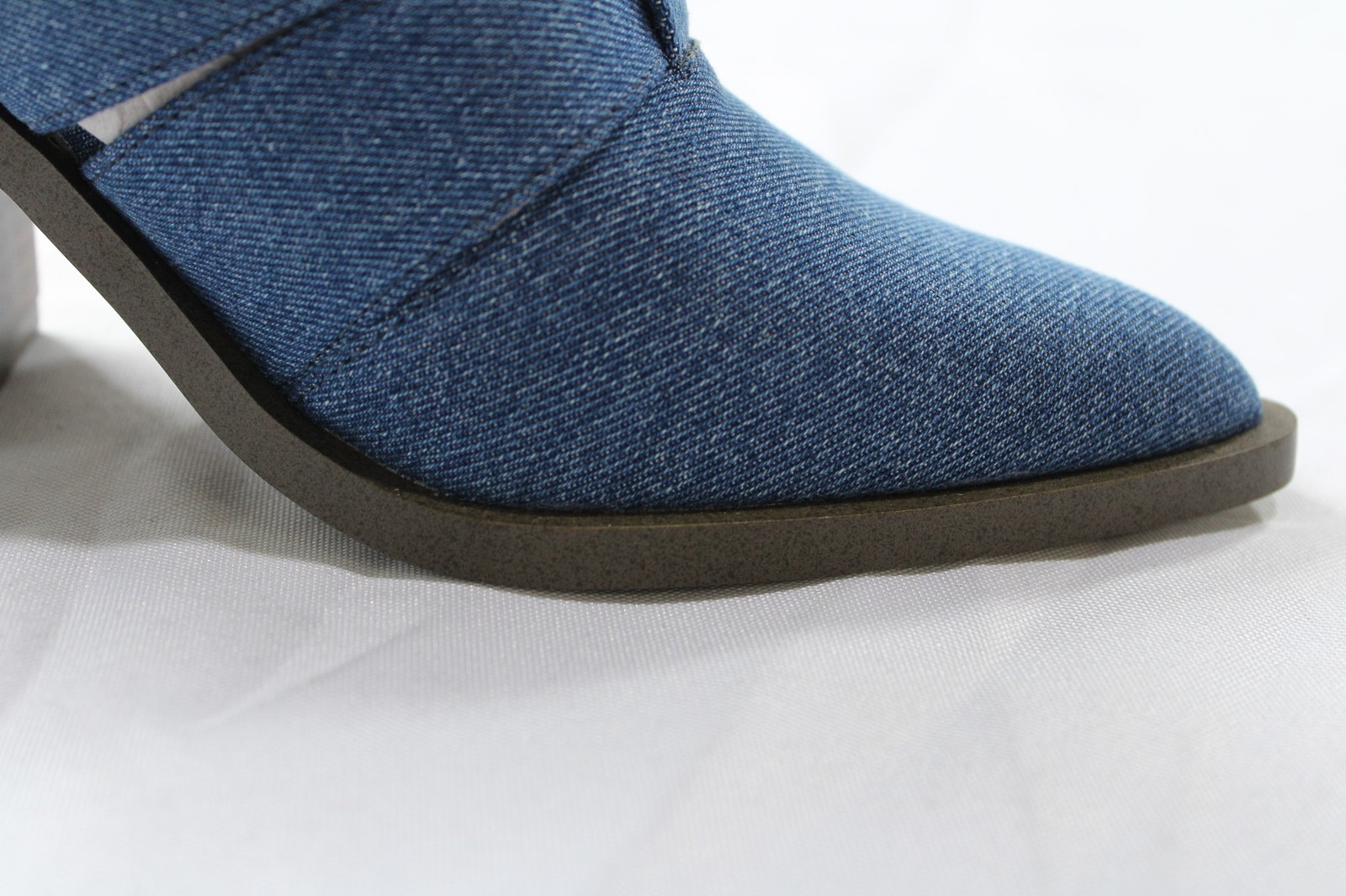JustFab Women’s Mirabella Back Zip Booties JL3 Denim Size US:6.5 UK:4.5