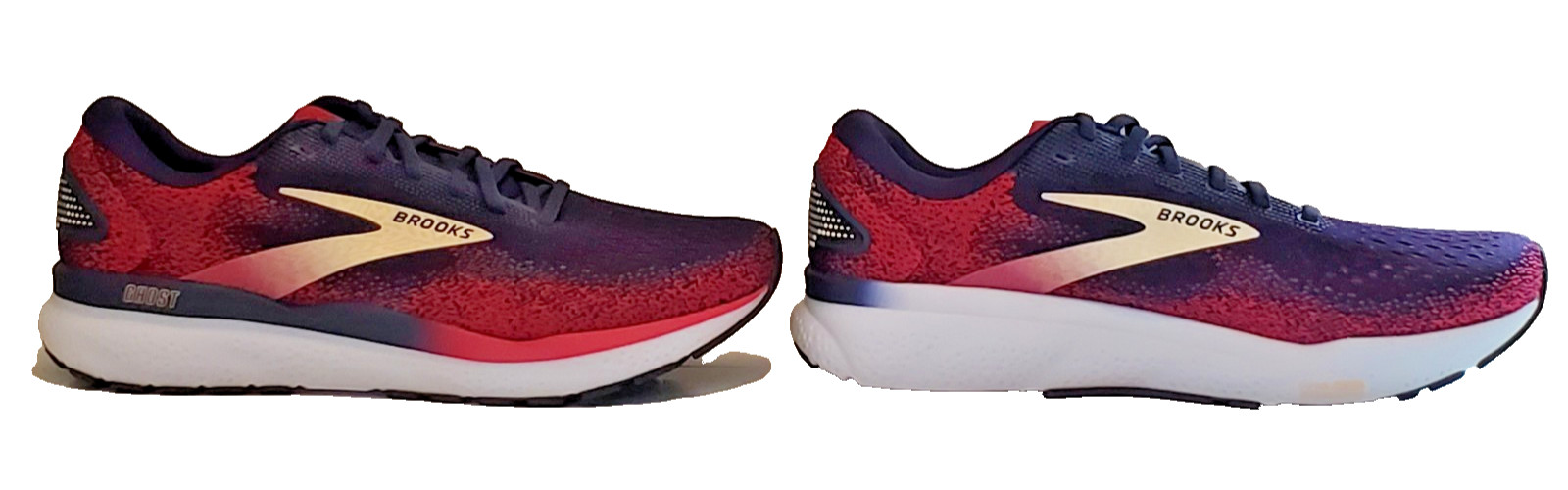 Brooks Ghost 16 Neutral Run & Walk Sneaker Womens 11.5 M Navy Raspberry Apricot