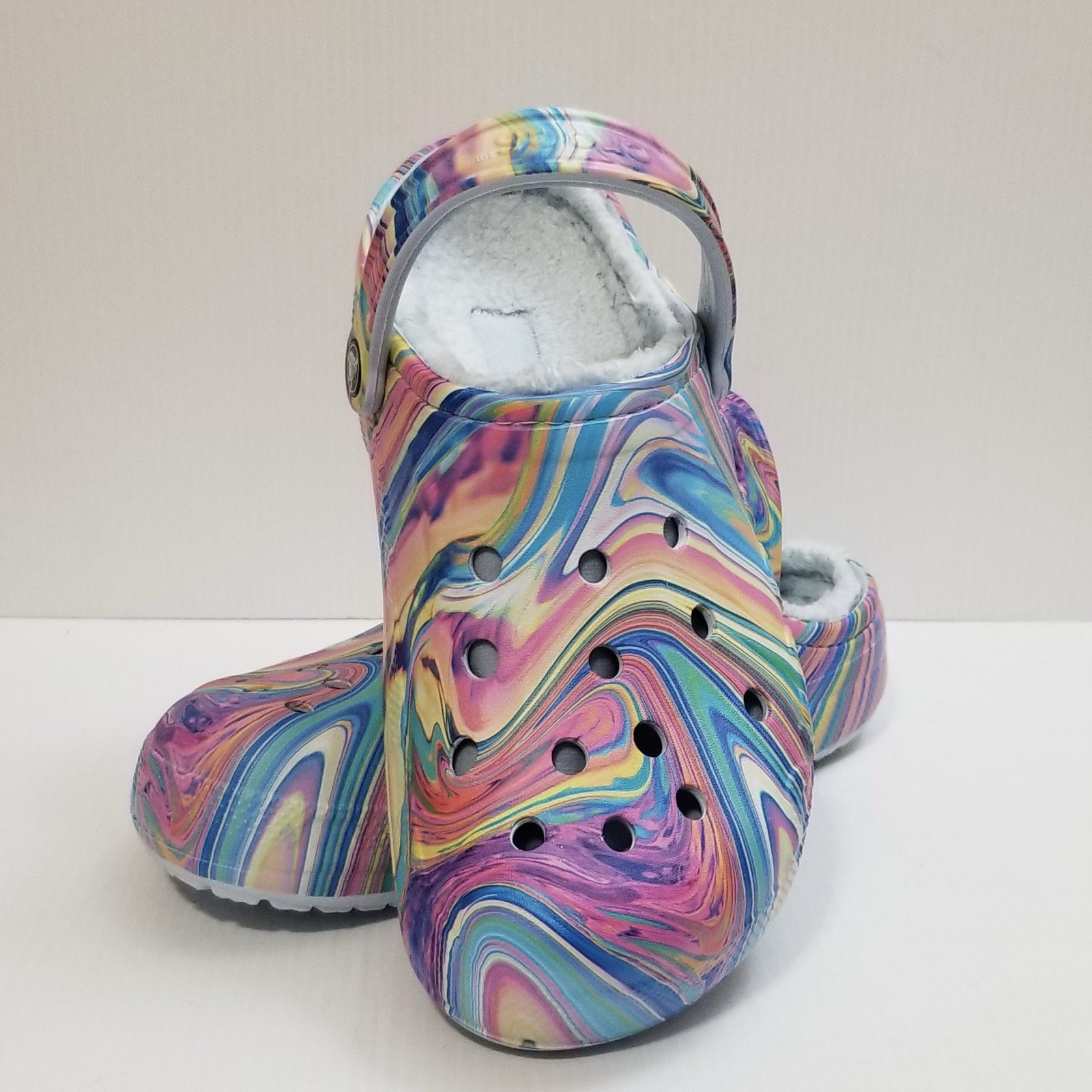 Crocs Adult Unisex Baya Lined Printed Clog Multicolor Size M 8 W 10 #205975 EUC