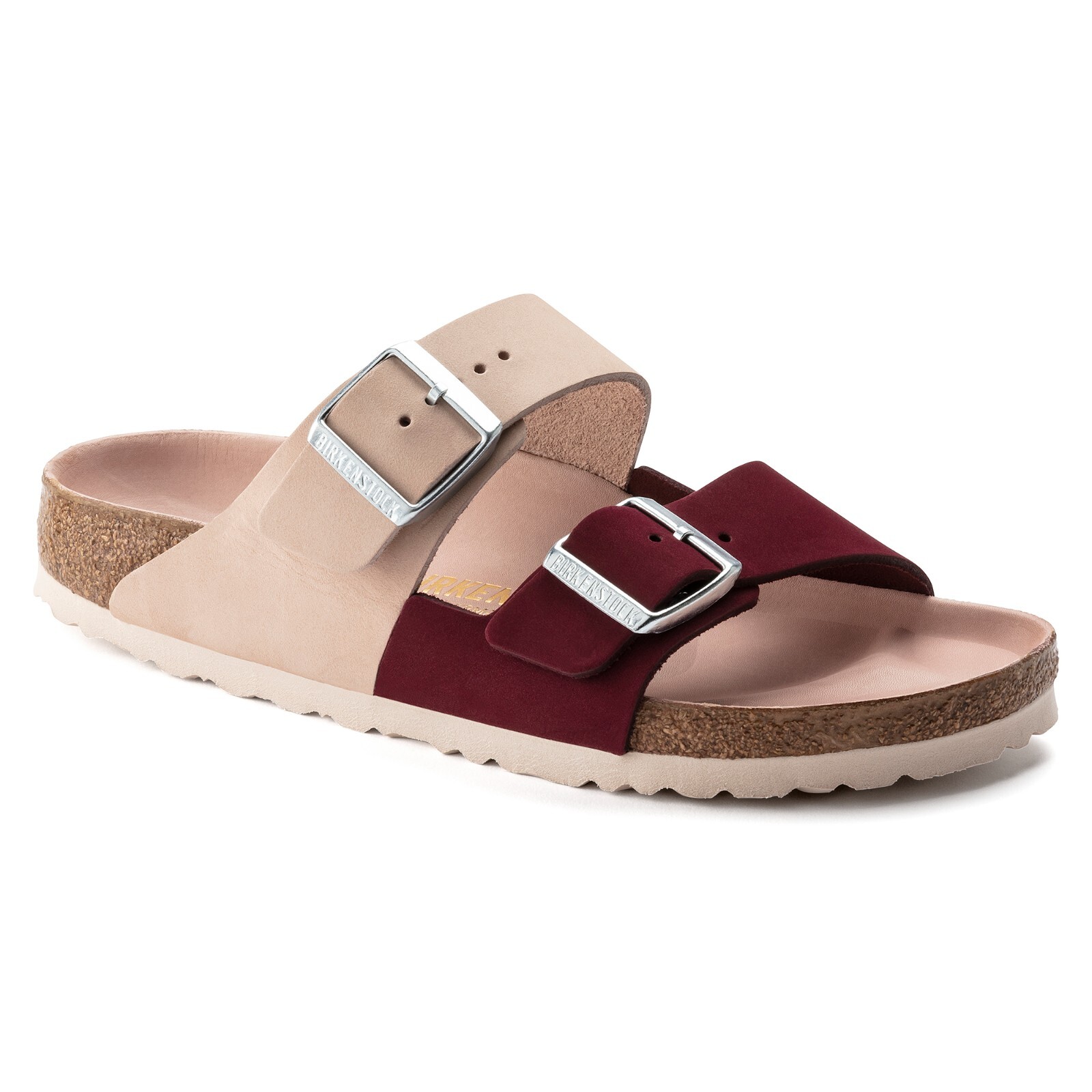 Birkenstock Women’s Arizona Split Nubuck Leather Maroon Sandals US5 EU36 1020499