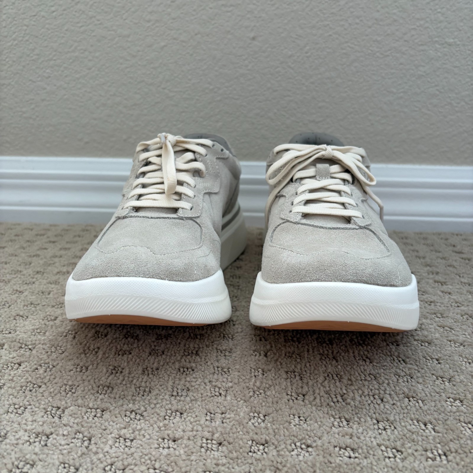 AHNU Sequence 1.1 Suede Shoes in Oatmeal Women US 7 Quiet Luxury NWOT $240
