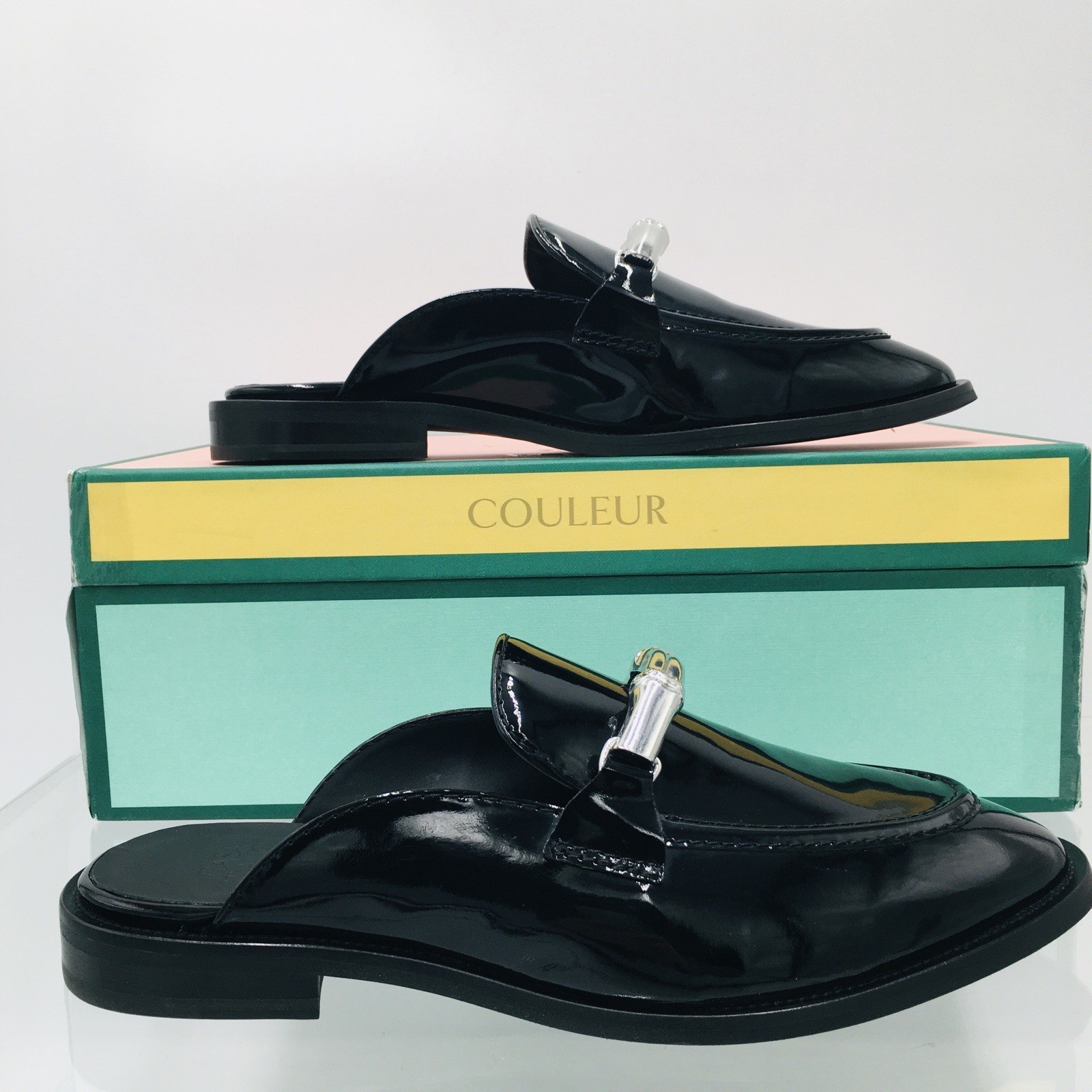 Casa Blanca Patent Sabot Bamboo Shoes Women’s Size EU 40 US 10 M