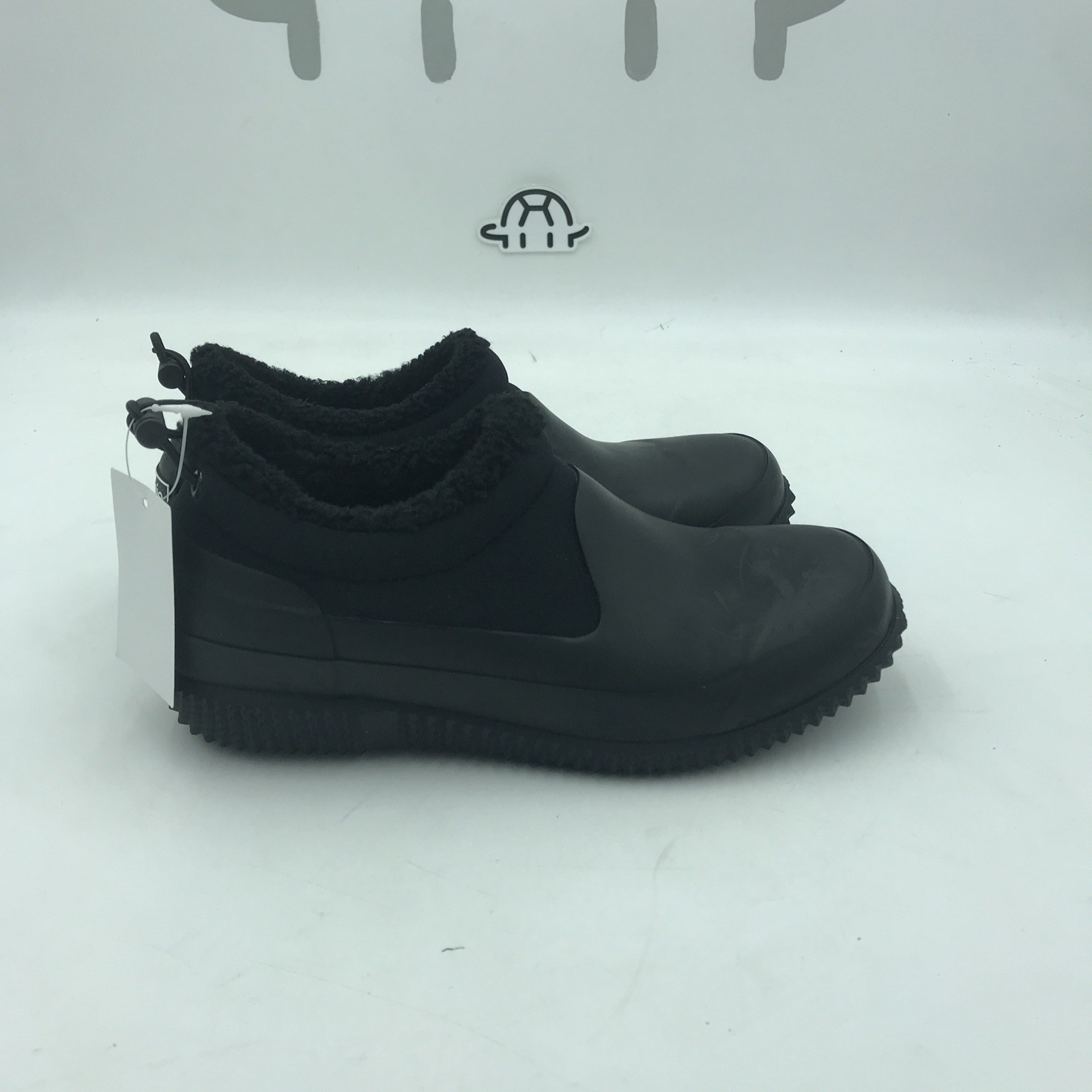 Kensie Carmella Ladies’ Fleece Lined Anti-Slip Rain Shoe Black