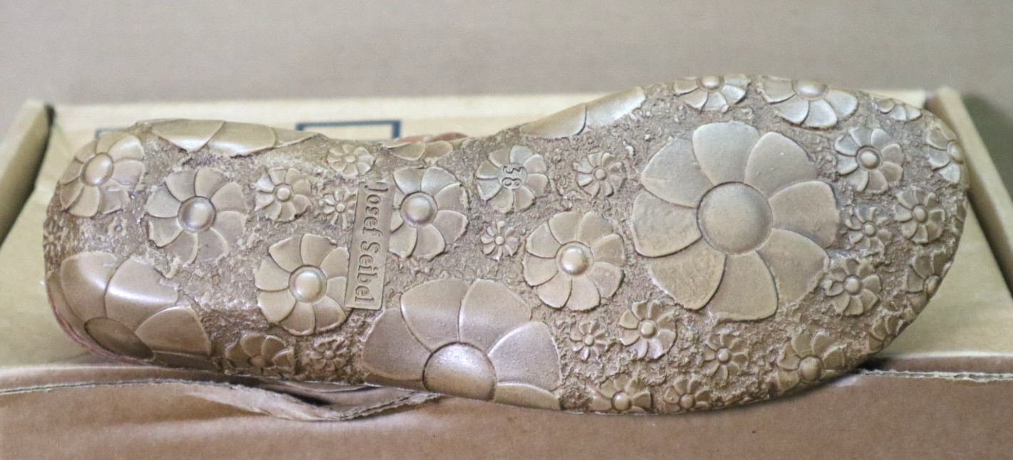 Josef Seibel Rosalie 42 Yellow Leather Comfort Sandals US Womens Size 7.5