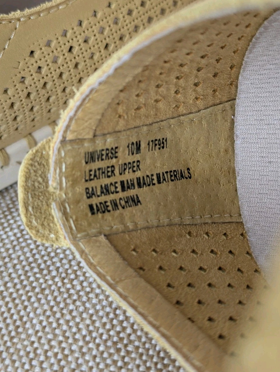 OTBT Womens Universe Shoe Size 10 Yellow Leather Perforated Slip On Flat Loafer