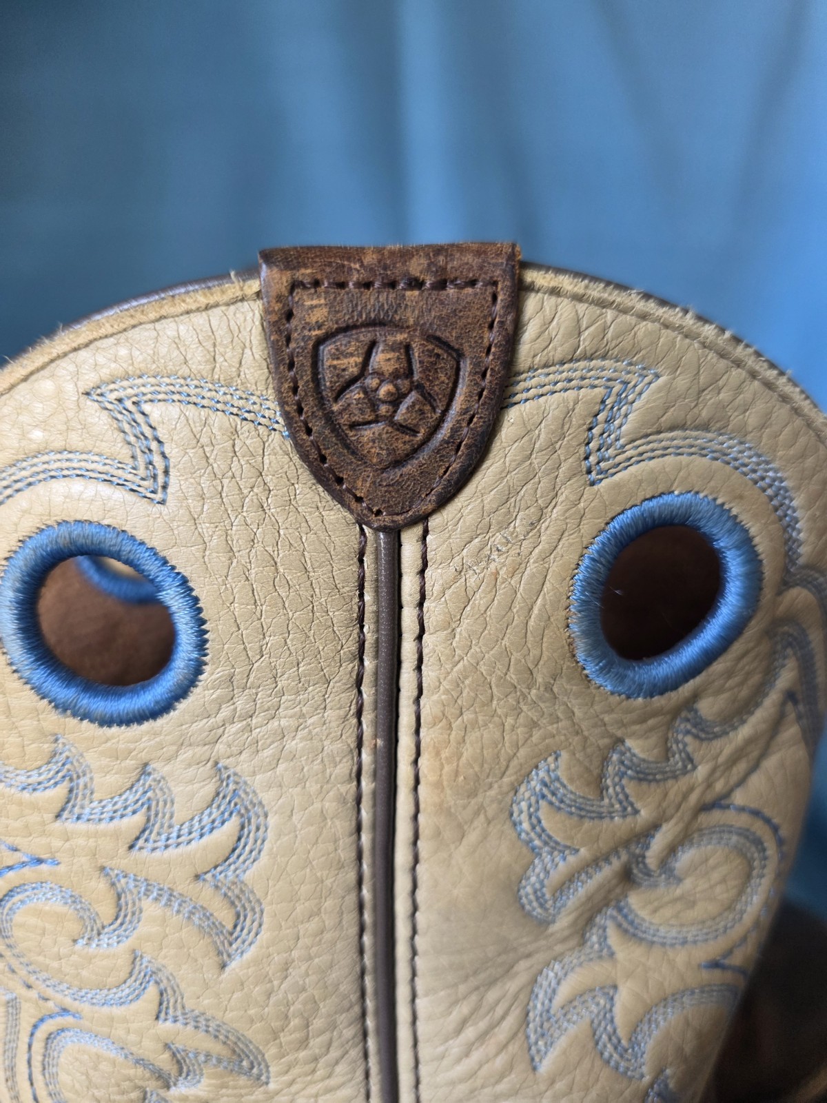 Ariat 4LR Western Cowboy Boots Womens 6 Brown Tan Distressed Square Toe Ranch