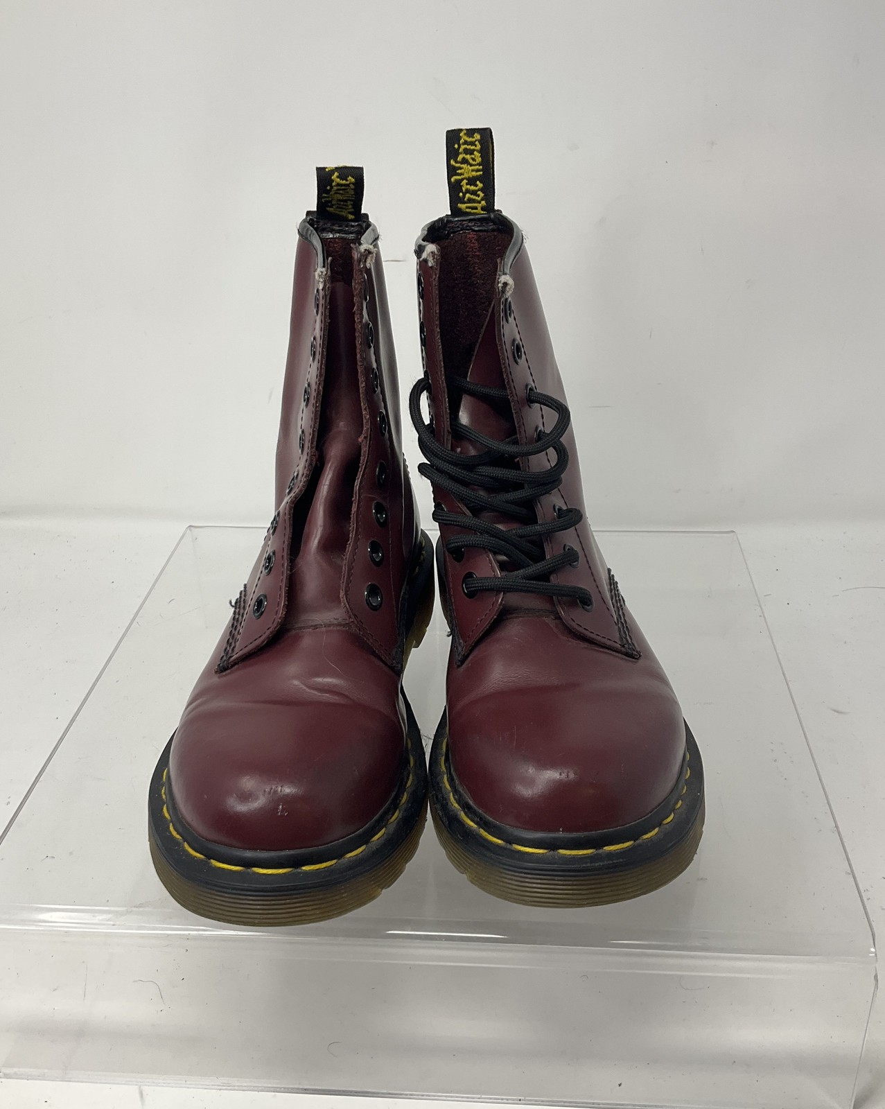 Dr. Martens 1460 Burgundy Smooth Leather 8-Eye Boots 6