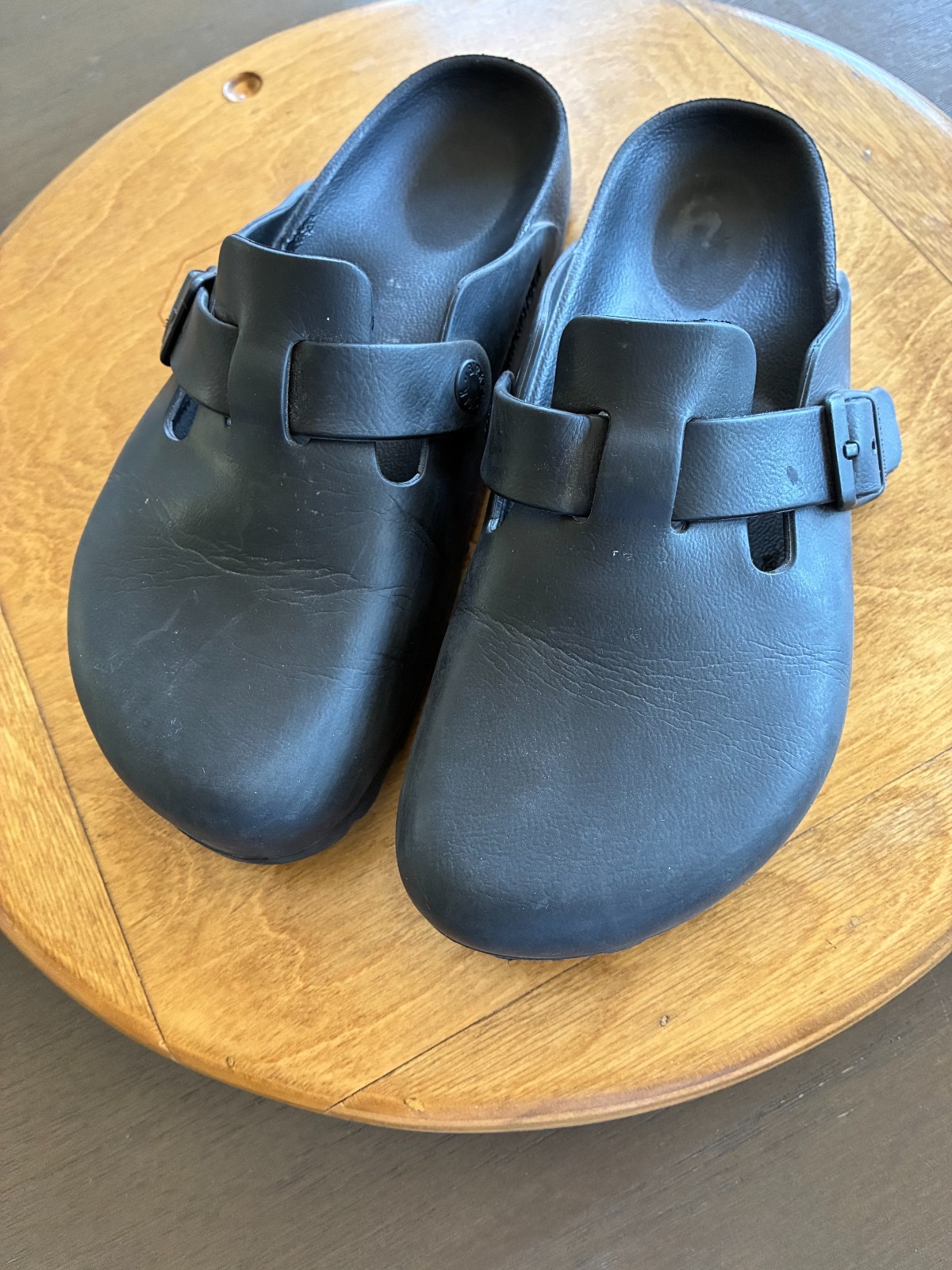 Birkenstock Boston Essentials Eva Clogs Black Size 38 Ladies 7-7.5 Regular Width