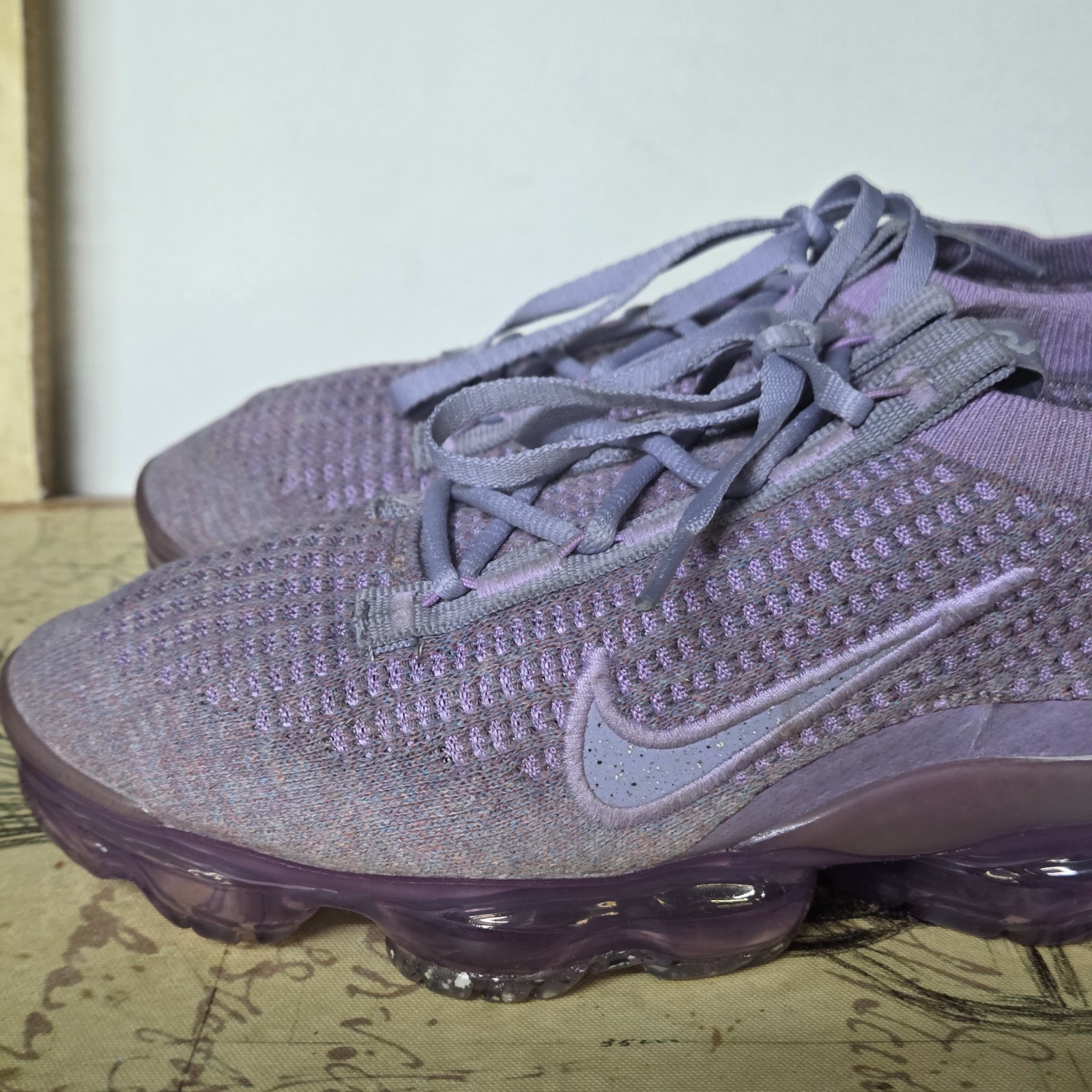 Size 7 – Nike Air VaporMax Flyknit Women’s Shoes Day to Night – Amethyst Ash