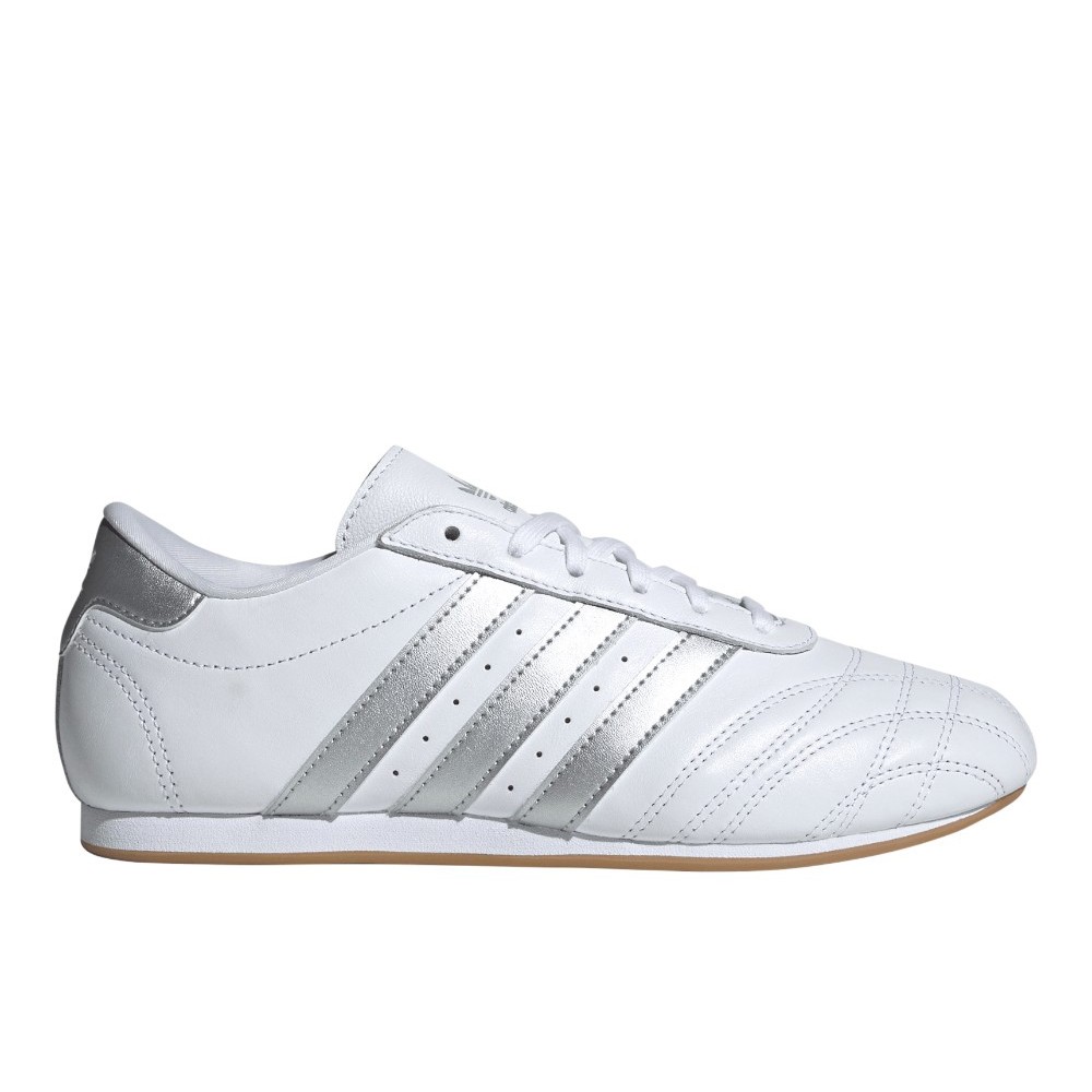 adidas Taekwondo Lace Up Womens Silver, White Sneakers Casual Shoes JS1192
