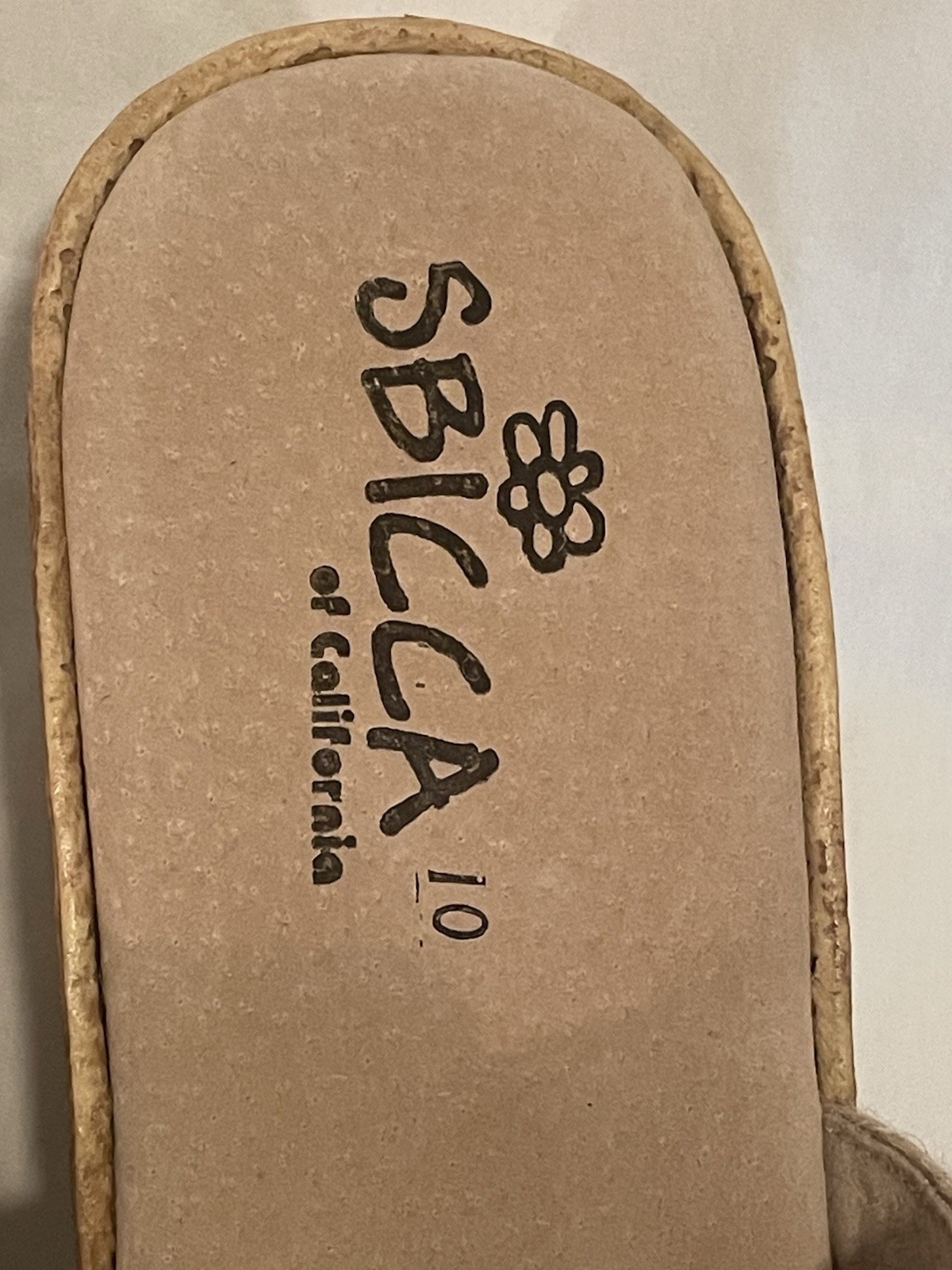 Sbicca Cali Size 10 American Flag Patriotic Platform Wedge Sandals Jute