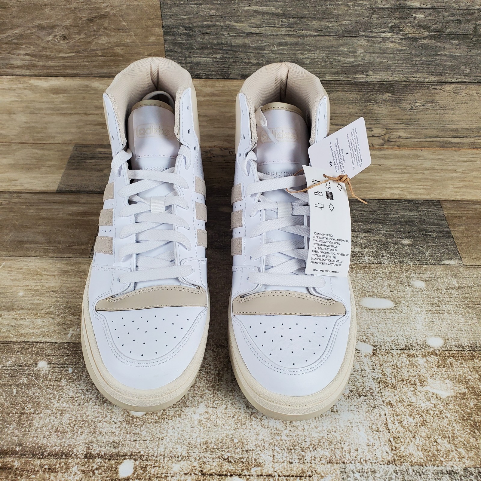 Adidas Break Start Mid Womens Shoes Sz 8 White & Beige JI3407