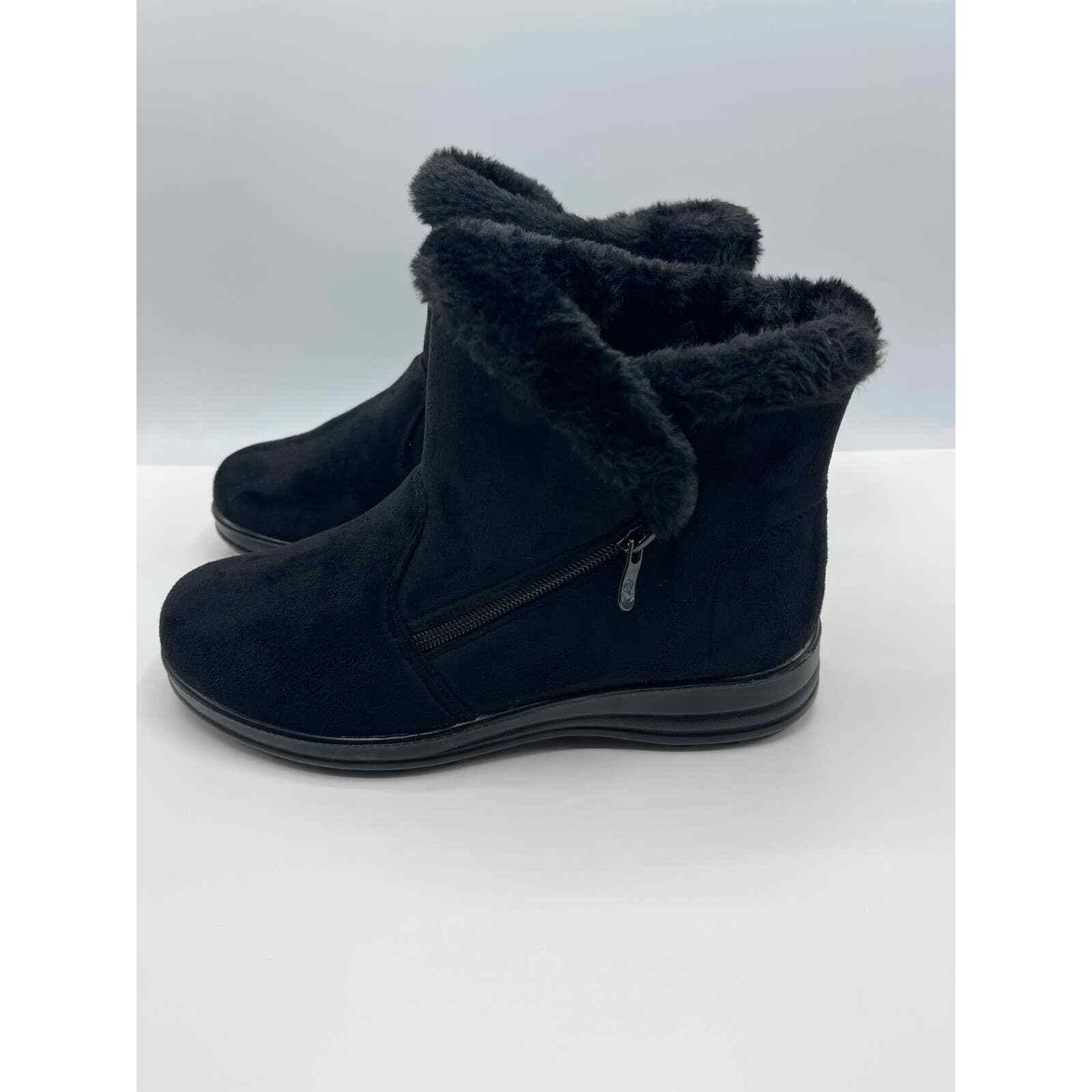 Rasolli Size 8 Womens Faux Fur Lined Boot Black