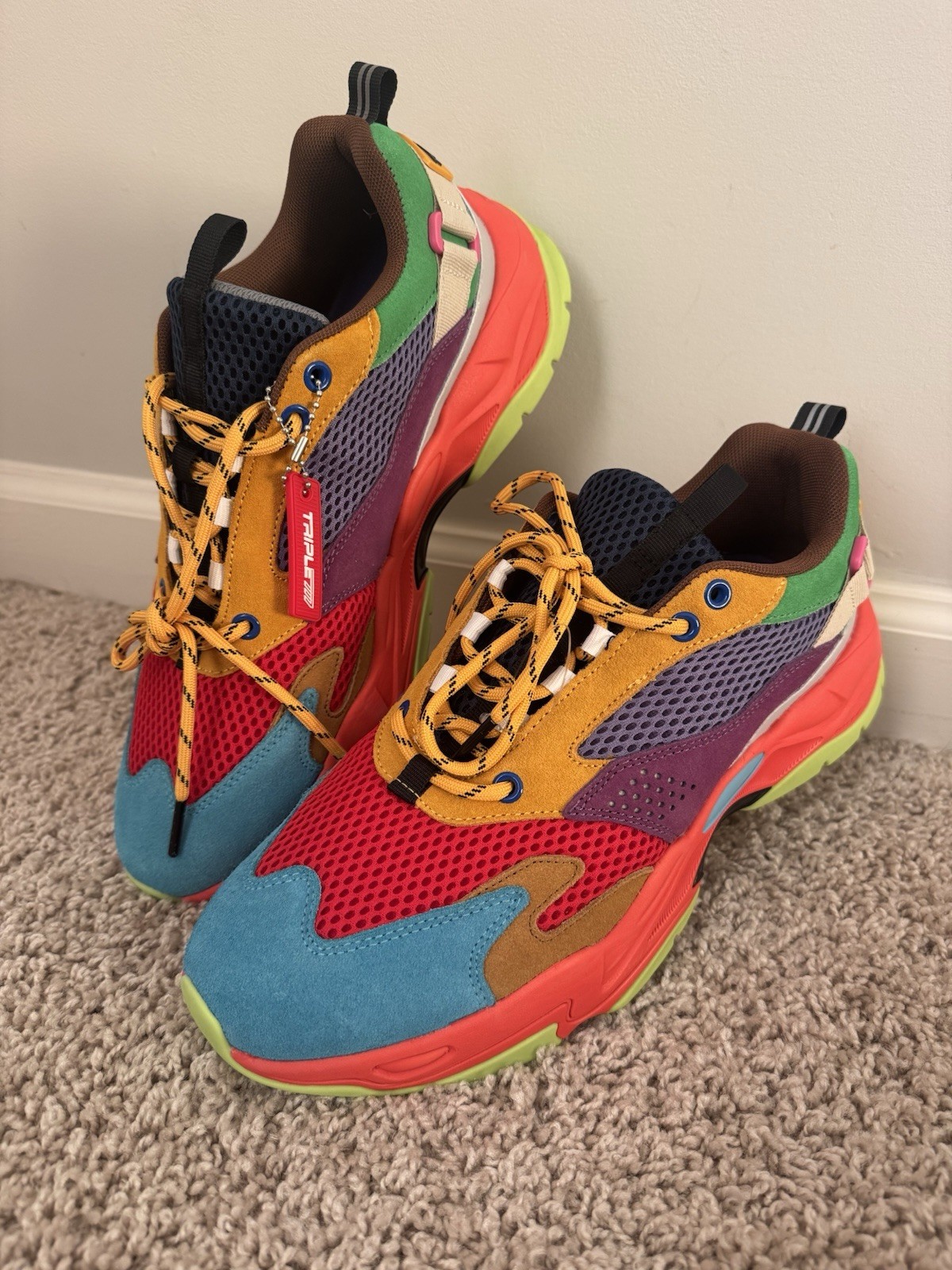 Multicolor Chunky Sneakers “Triple 777” – Street Style