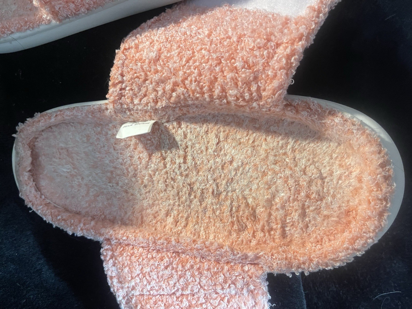 The Original Muk Gael Slide Casual Slippers 7-8 Peach Daisy, Very Good Cond.