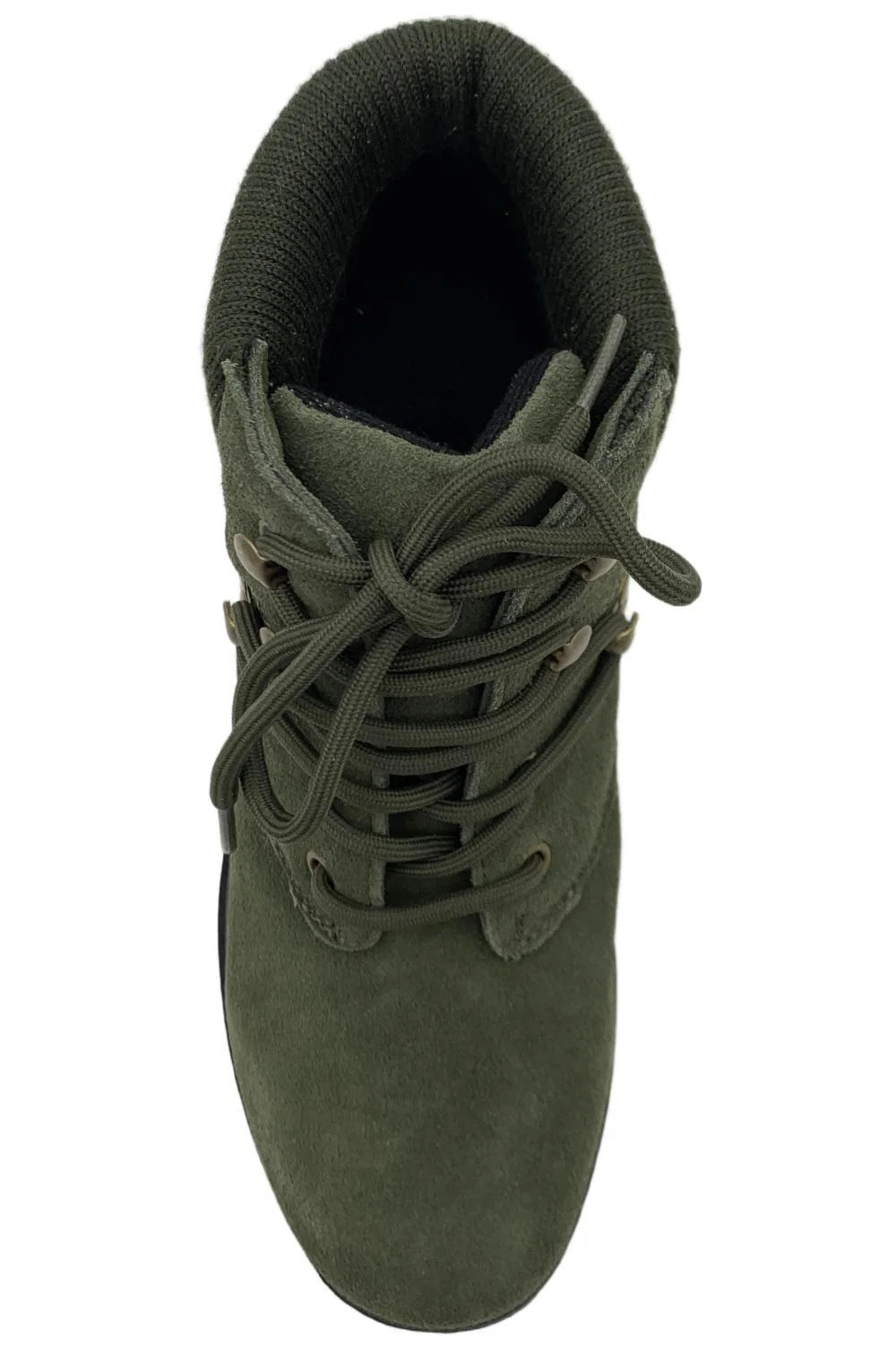 Wanderlust Women’s Boston Suede Ankle Boots Olive