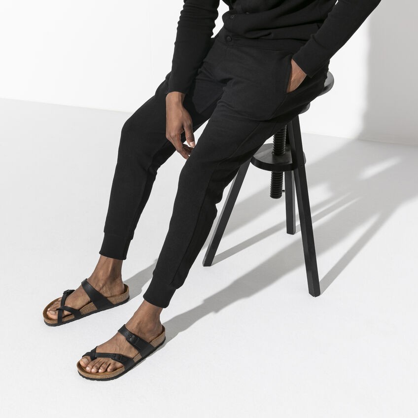 BIRKENSTOCK MAYARI BLACK REGULAR/WIDE WIDTH MEN’S WOMEN’S THONG SANDALS