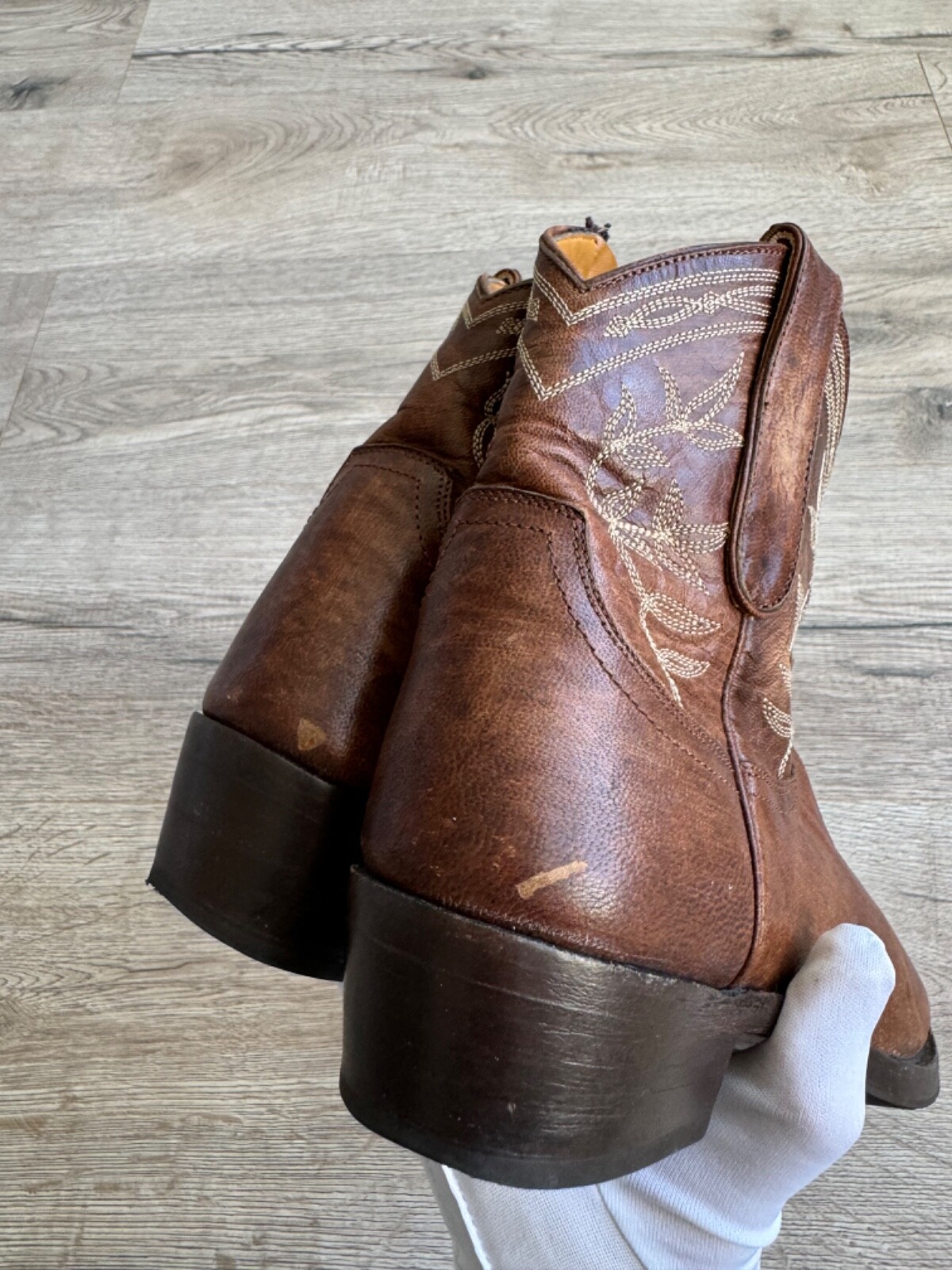 Mexicana 90s Cowboy Western Low Boots Vintage