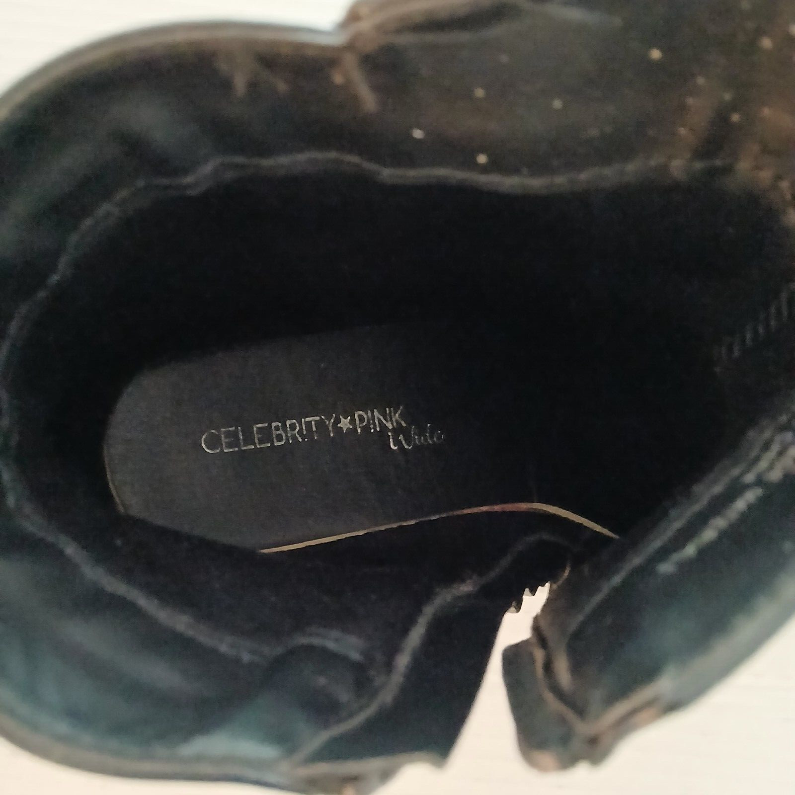 Celebrity Pink Woman Ankle Boots Size 9W